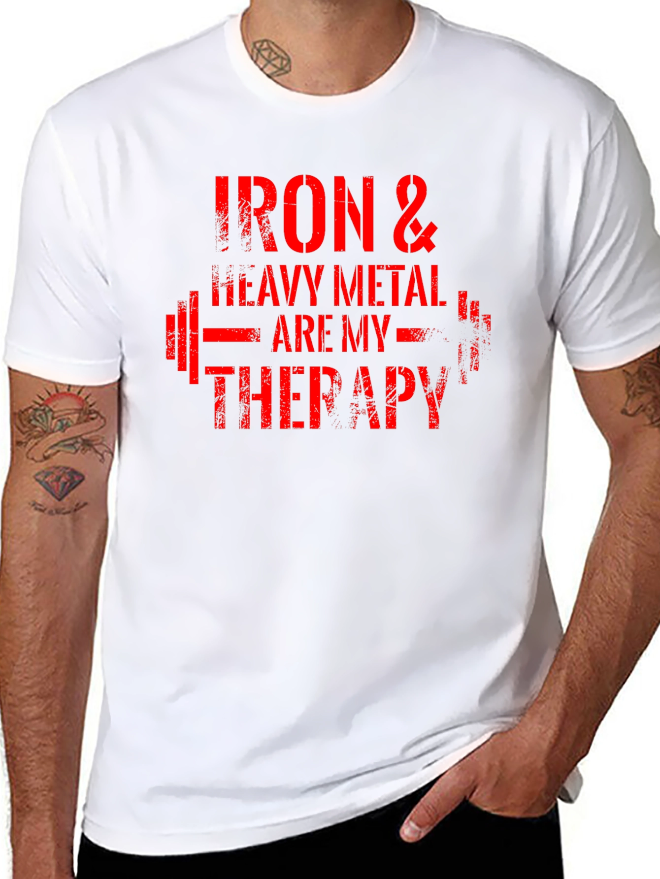 Iron & Heavy Metal Therapy Graphic Tee - Black