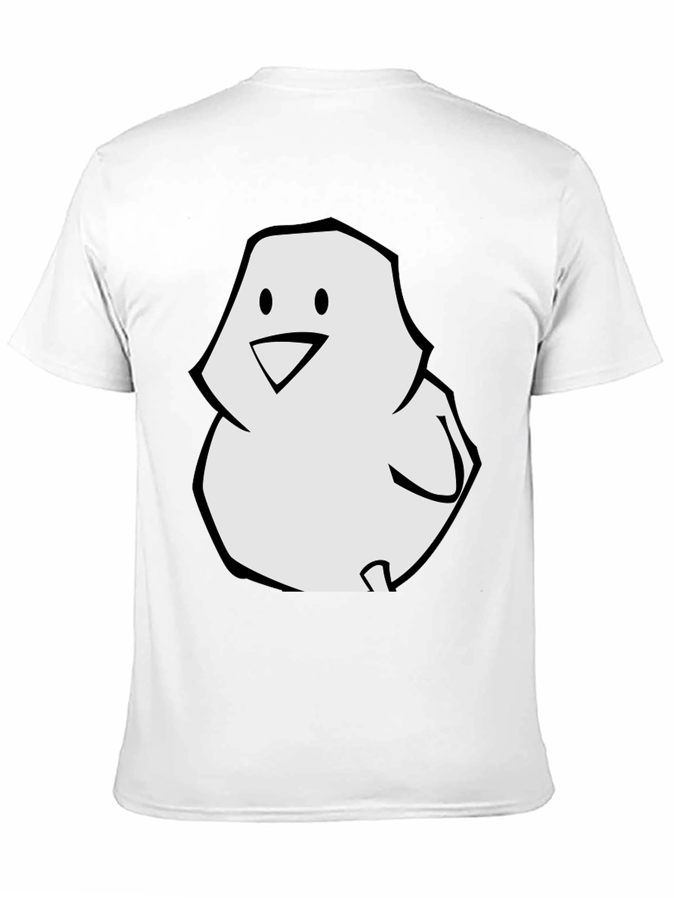 Cartoon Chick Graphic Tee - Black