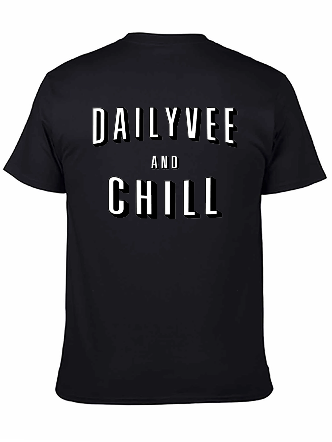 DailyVee and Chill Black Graphic T-Shirt