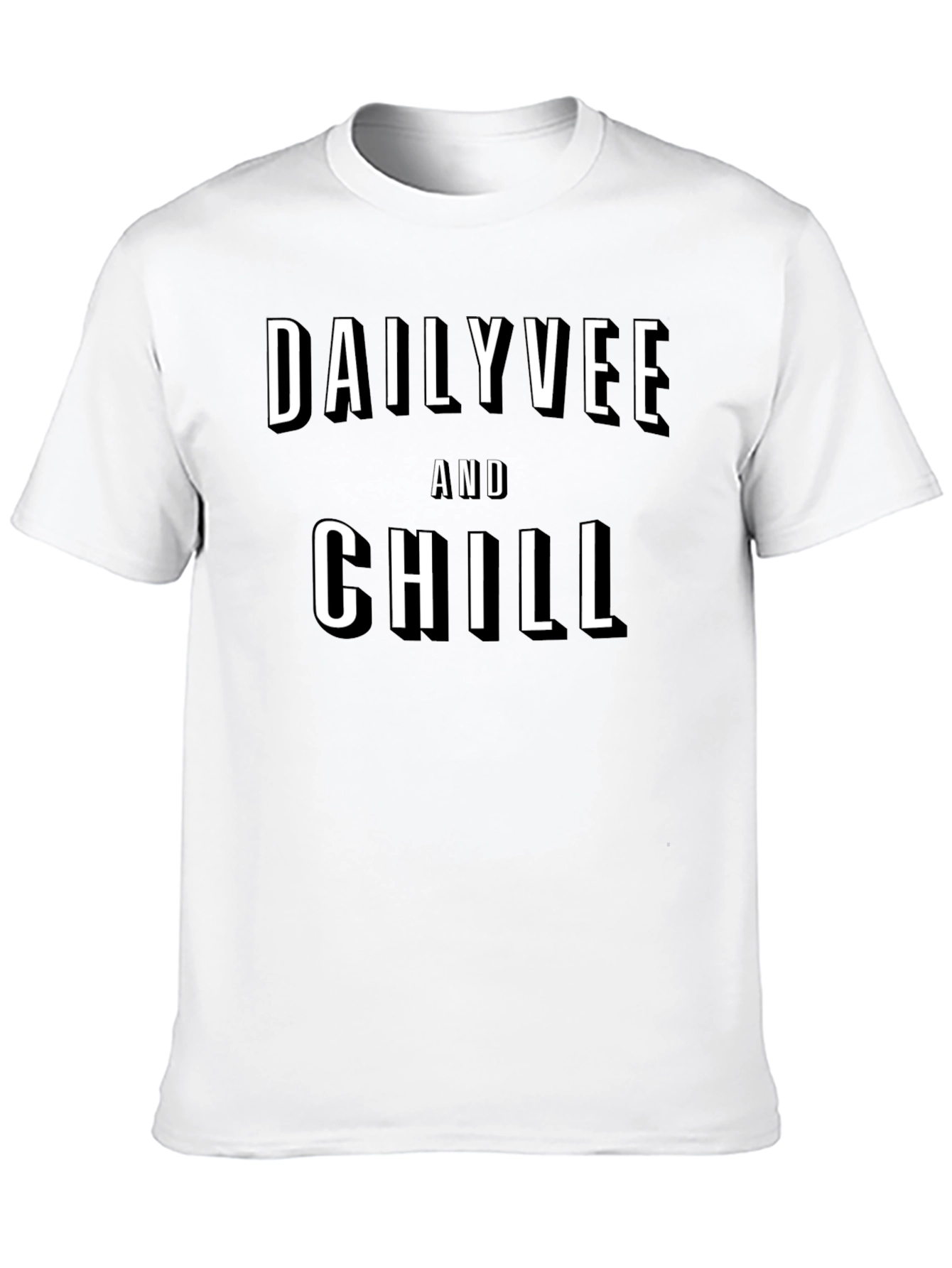 DailyVee and Chill Black Graphic T-Shirt