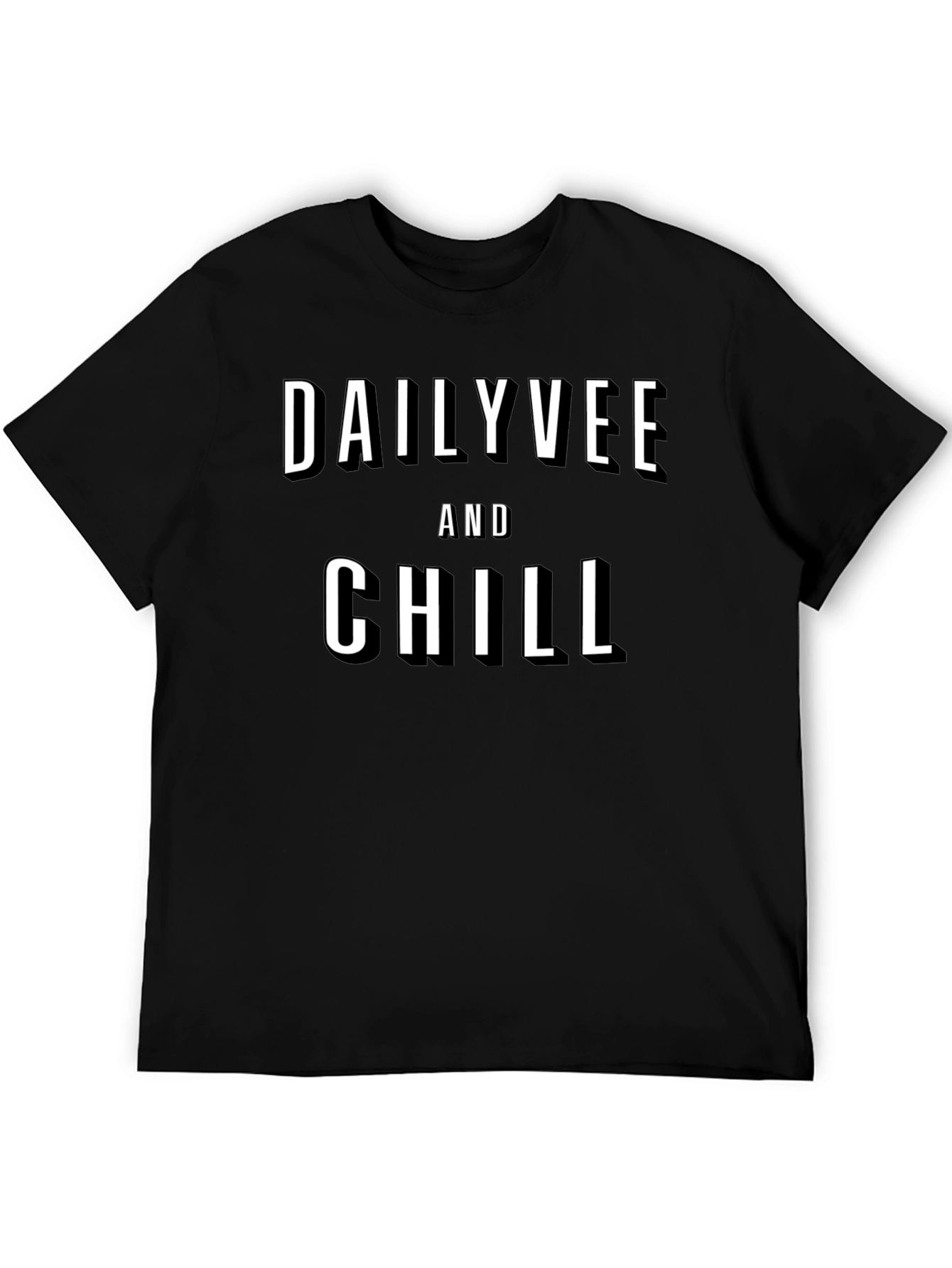 DailyVee and Chill Black Graphic T-Shirt
