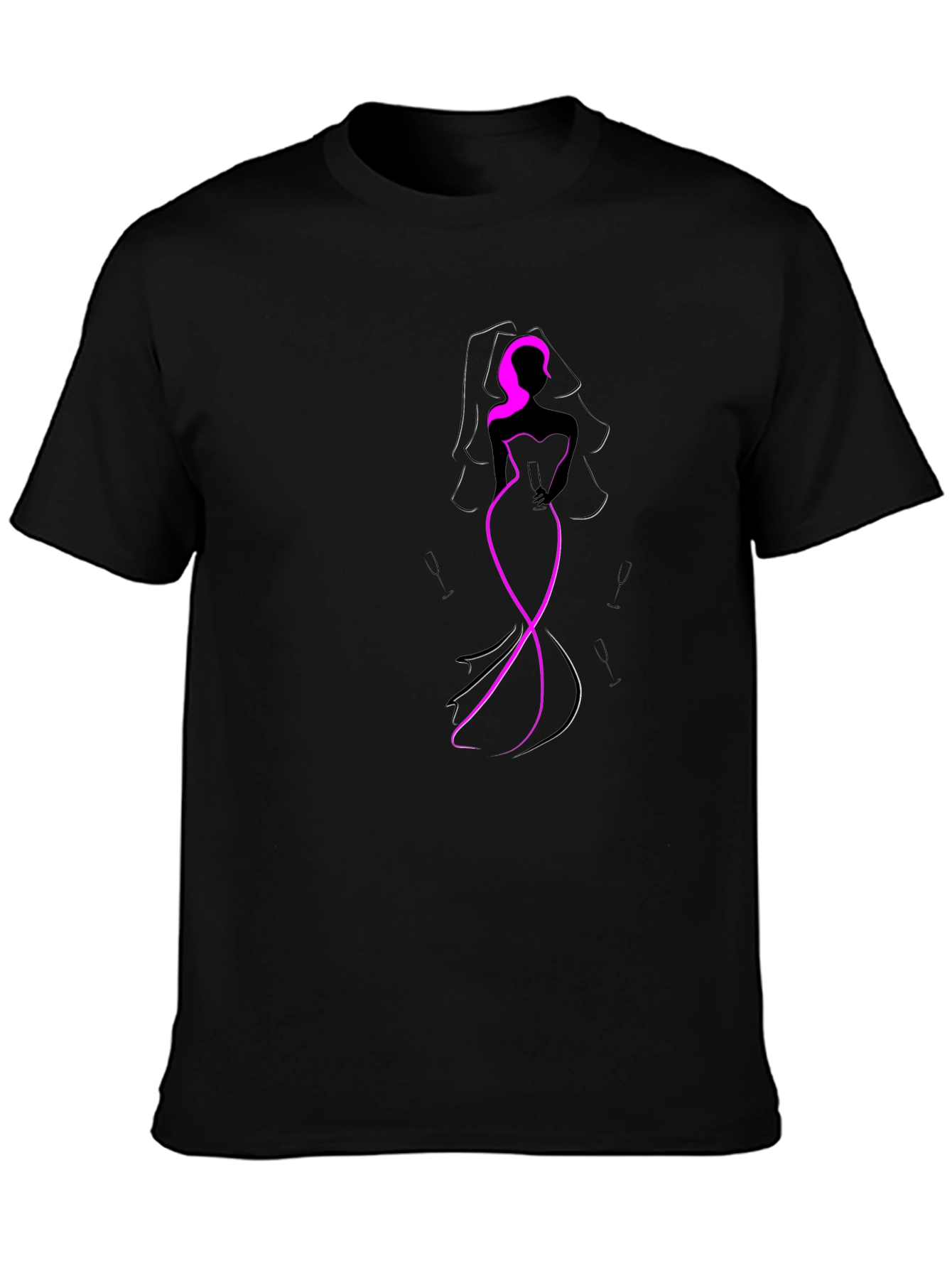 Bride-to-Be Graphic Tee - Black Cotton