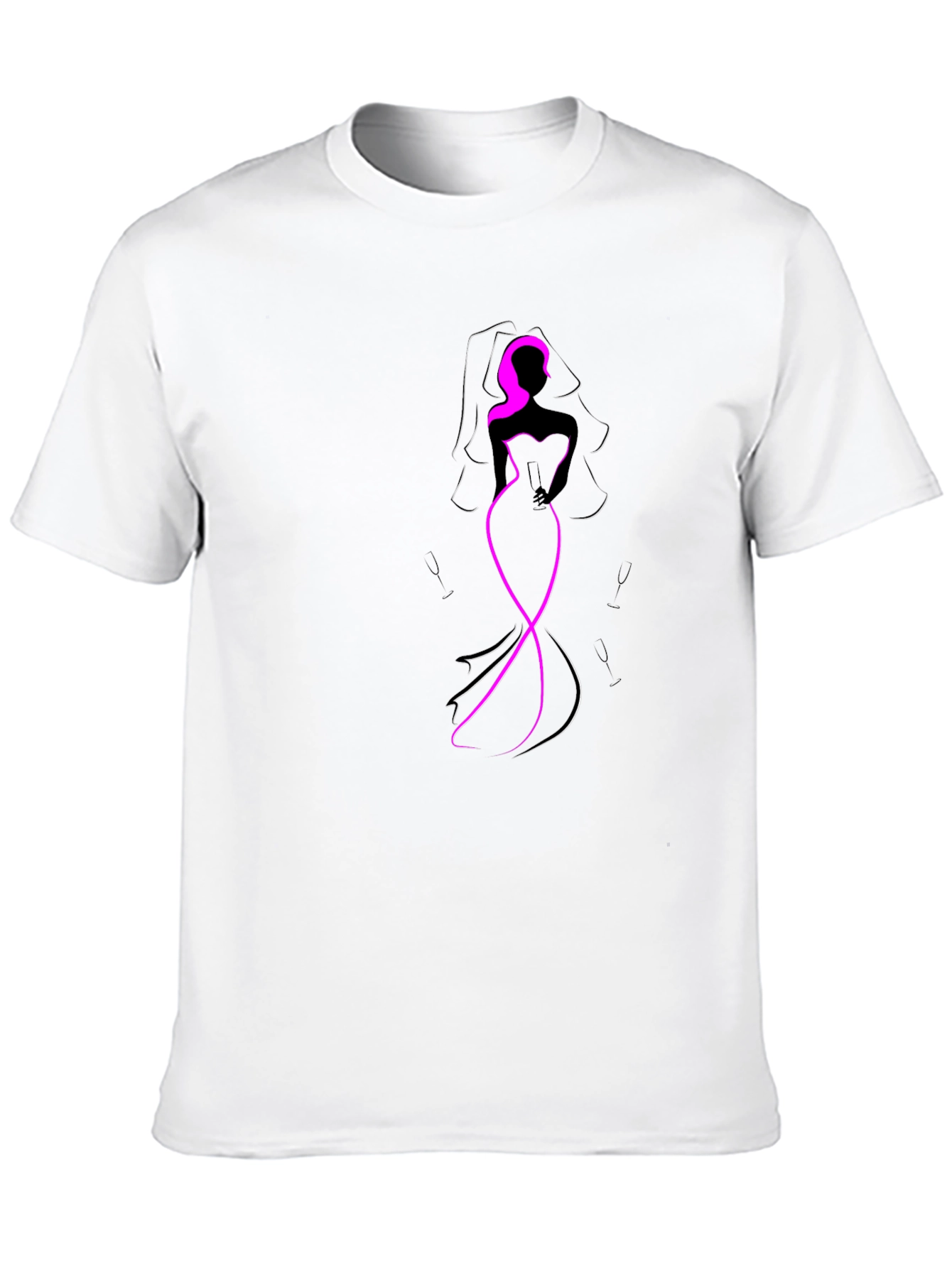 Bride-to-Be Graphic Tee - Black Cotton