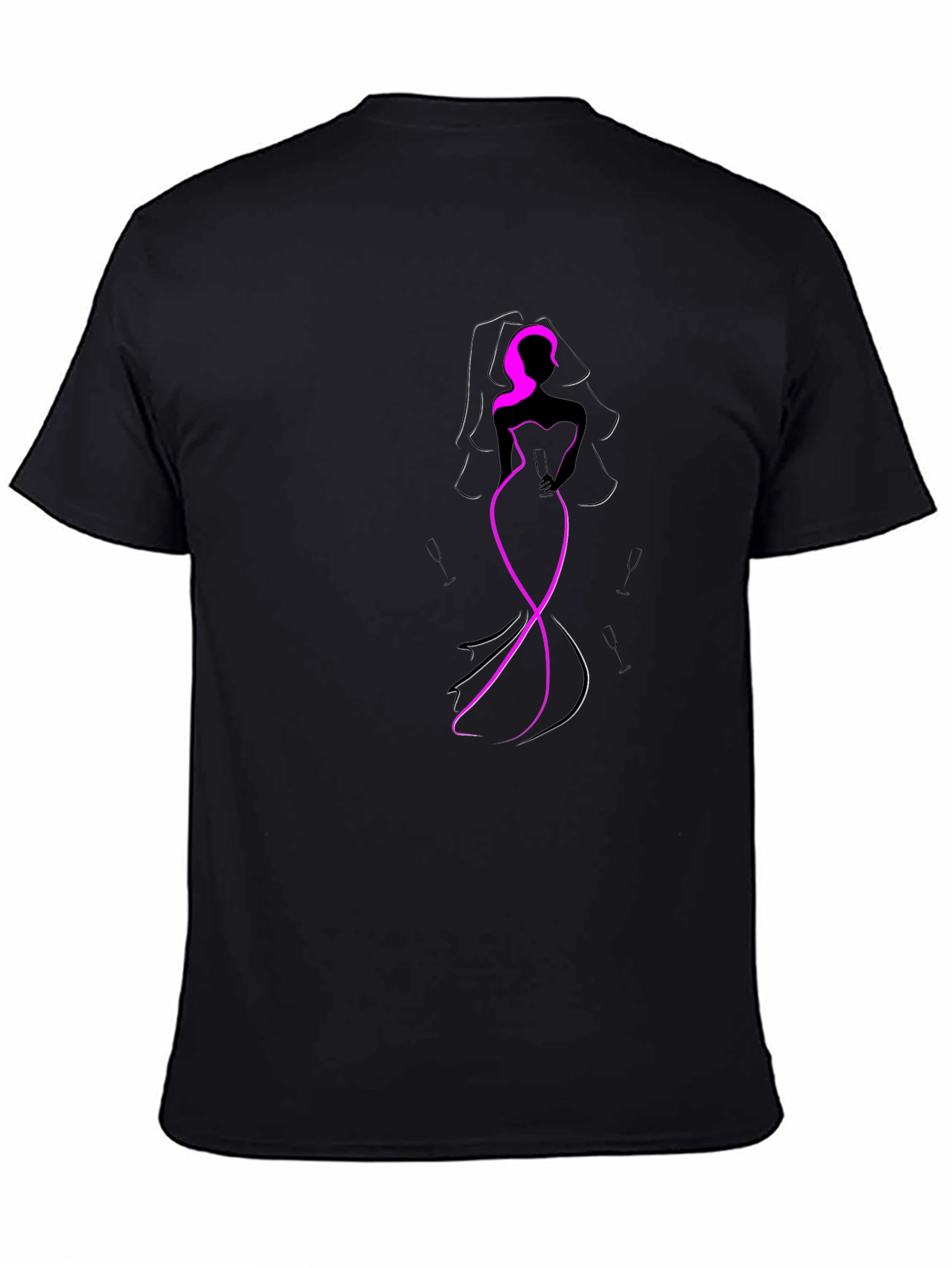Bride-to-Be Graphic Tee - Black Cotton