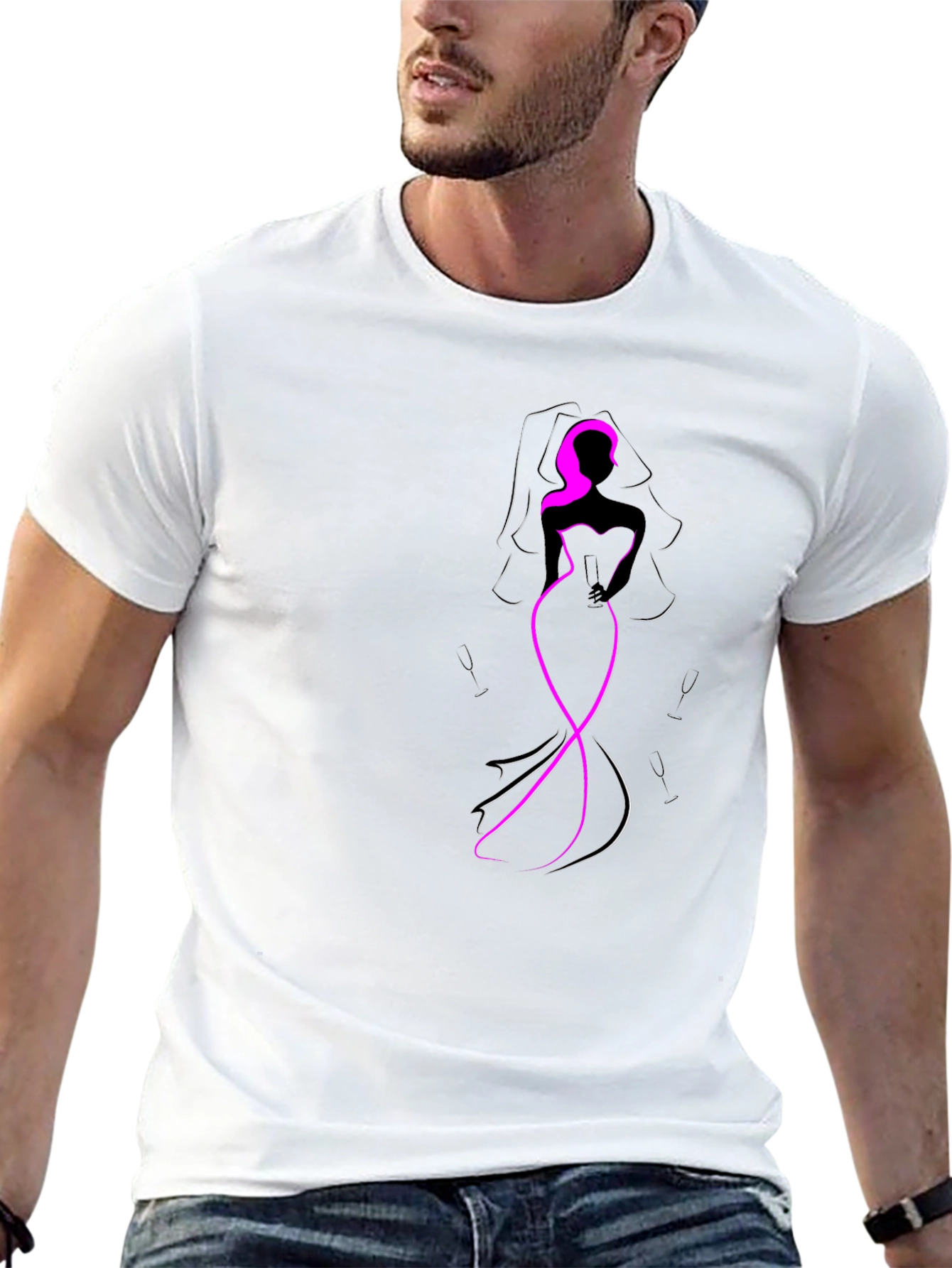 Bride-to-Be Graphic Tee - Black Cotton