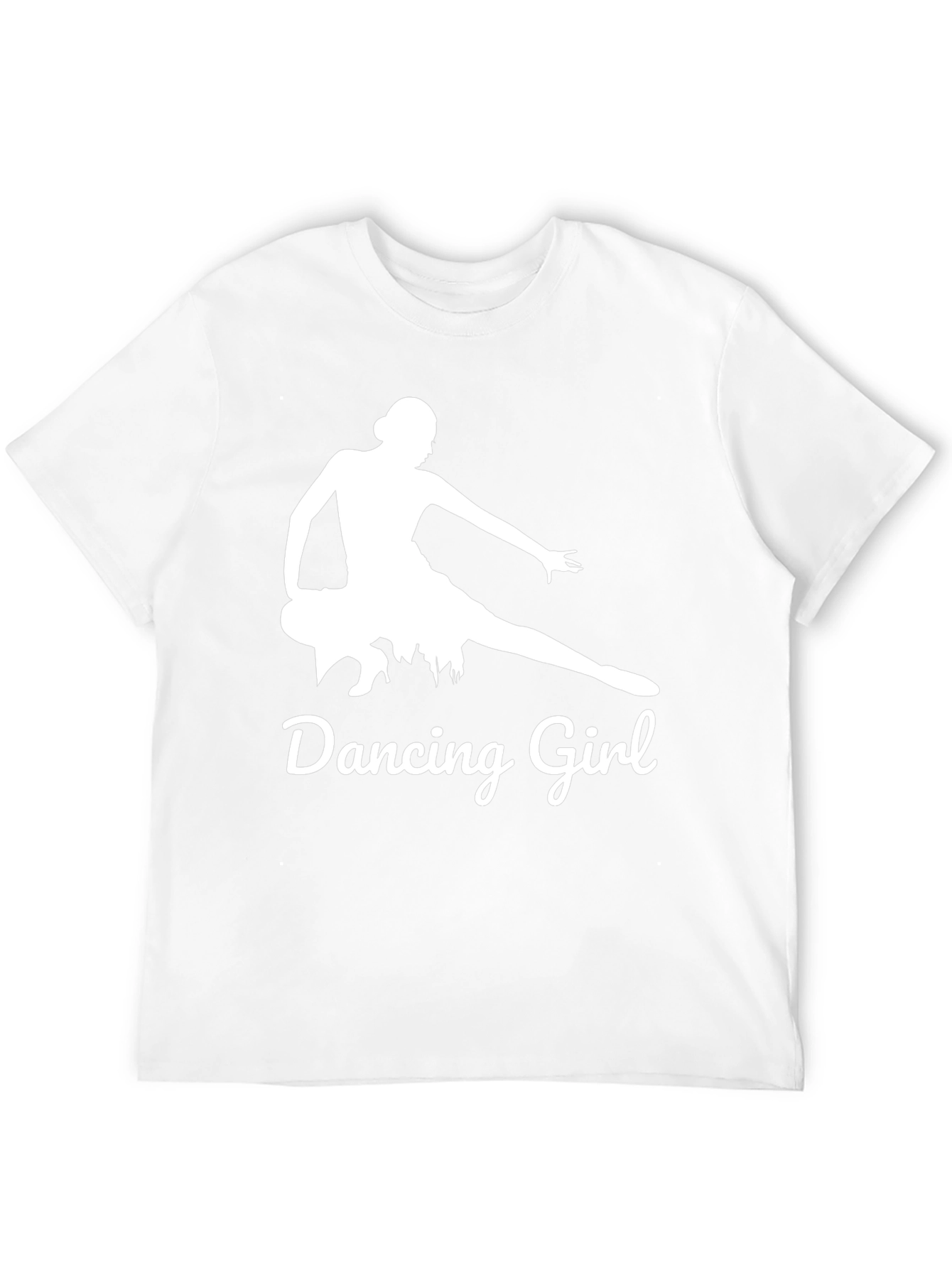 Dancing Girl Graphic Tee - Stylish Black Cotton Shirt