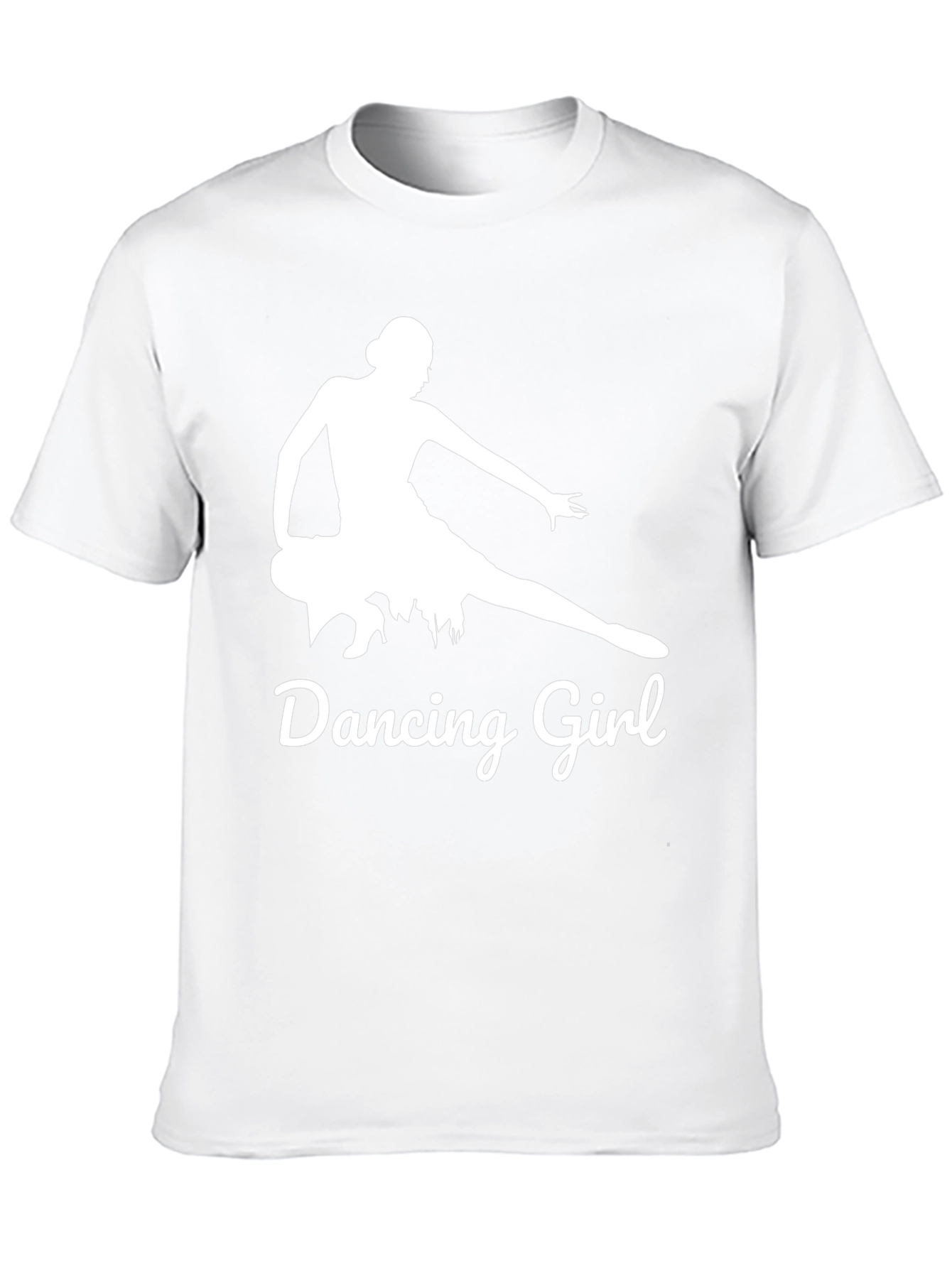 Dancing Girl Graphic Tee - Stylish Black Cotton Shirt