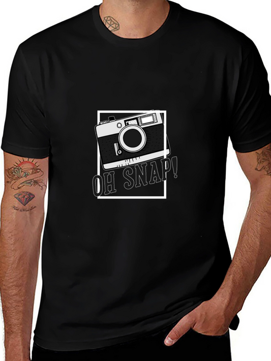 Retro Camera Graphic T-Shirt - Oh Snap! Design
