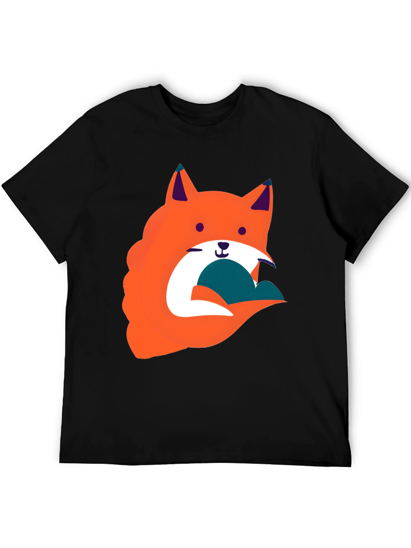 Funky Fox Graphic Tee - Black