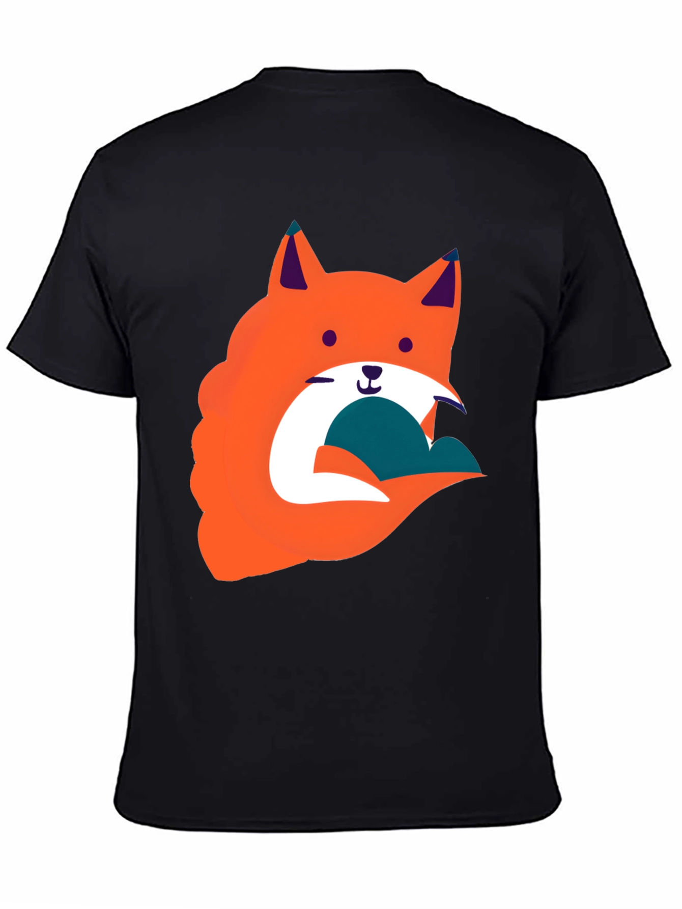 Funky Fox Graphic Tee - Black