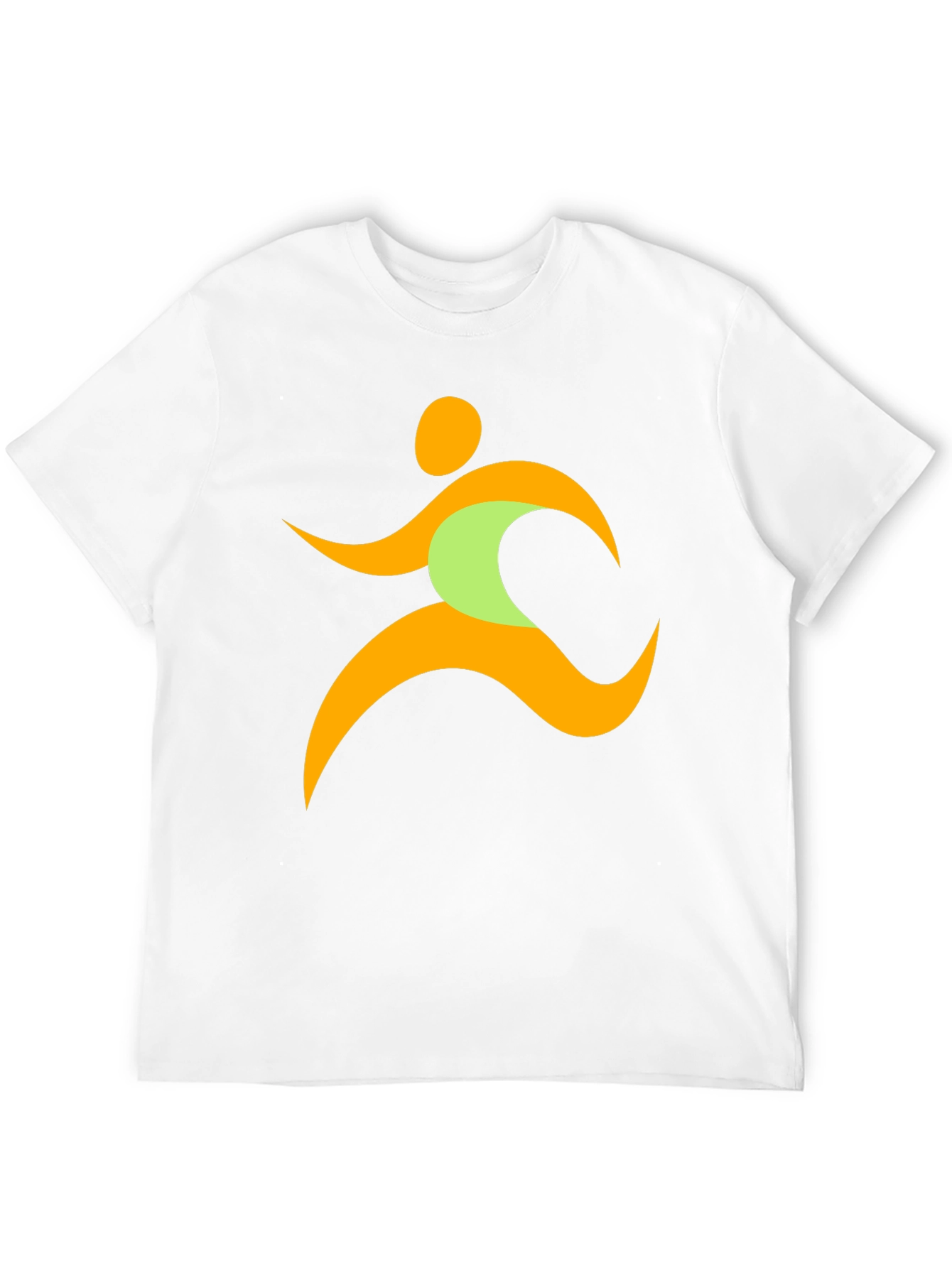 Running Man Graphic Tee - Black Casual T-Shirt