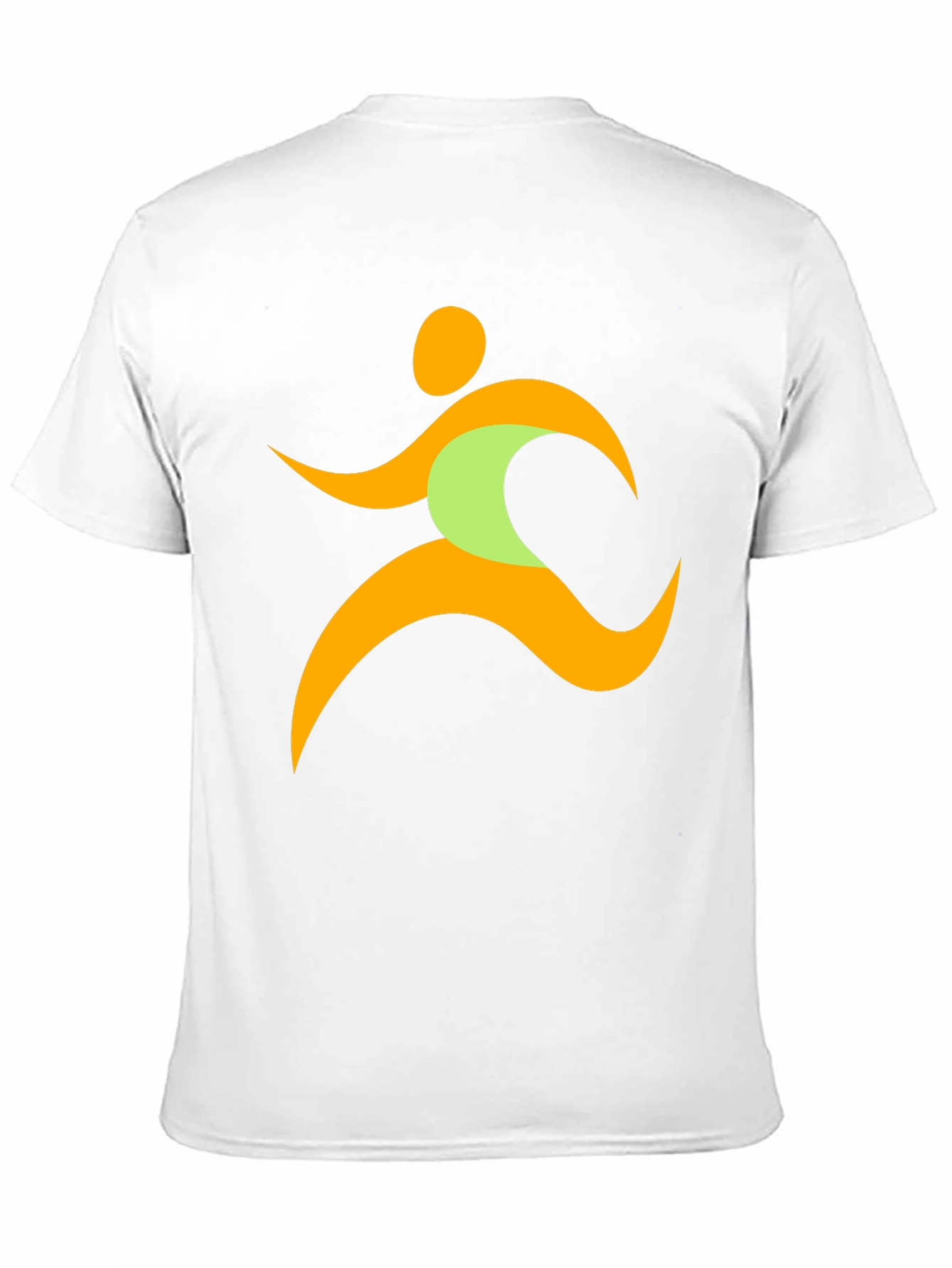 Running Man Graphic Tee - Black Casual T-Shirt