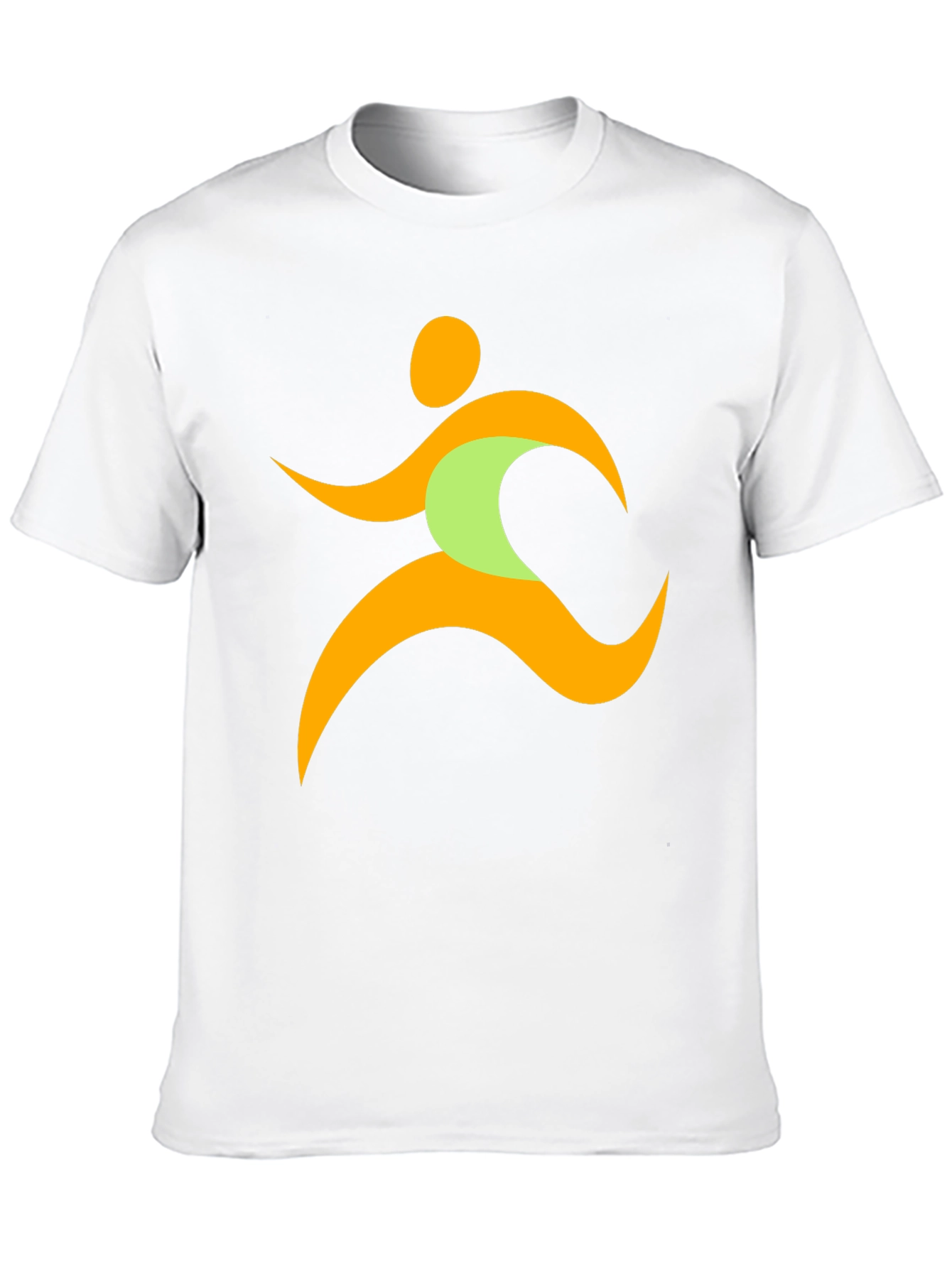 Running Man Graphic Tee - Black Casual T-Shirt