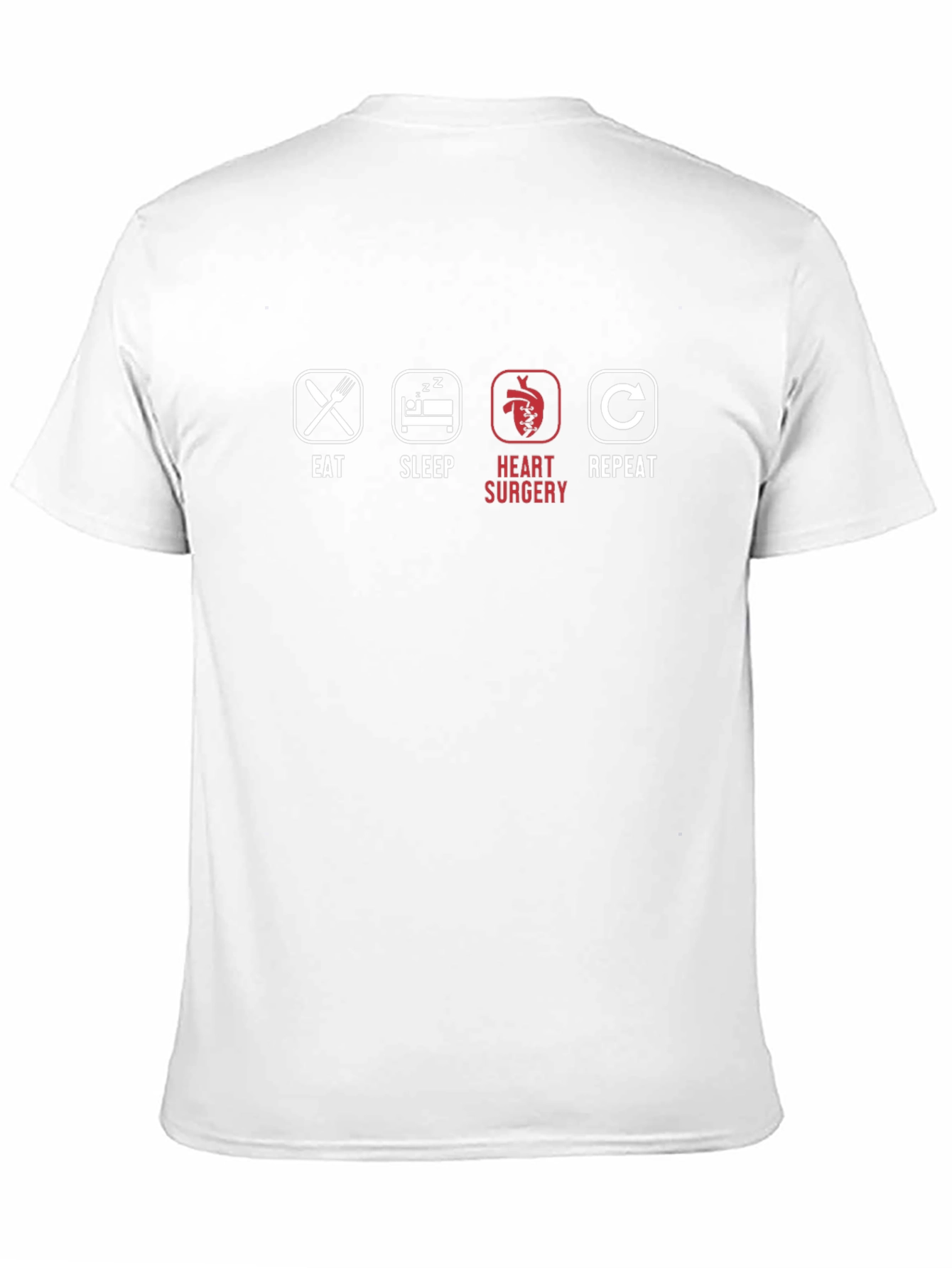 Eat Sleep Heart Surgery Repeat Black T-Shirt