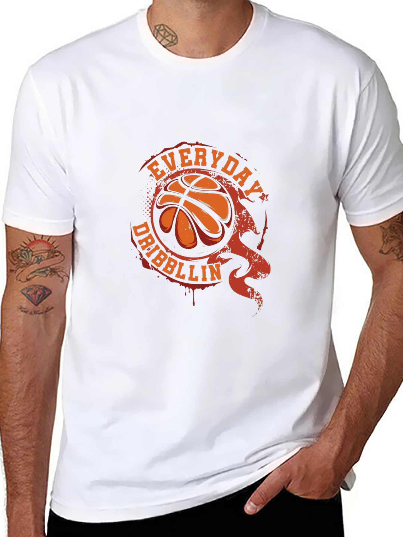 Everyday Dribblin Basketball Graphic Tee
