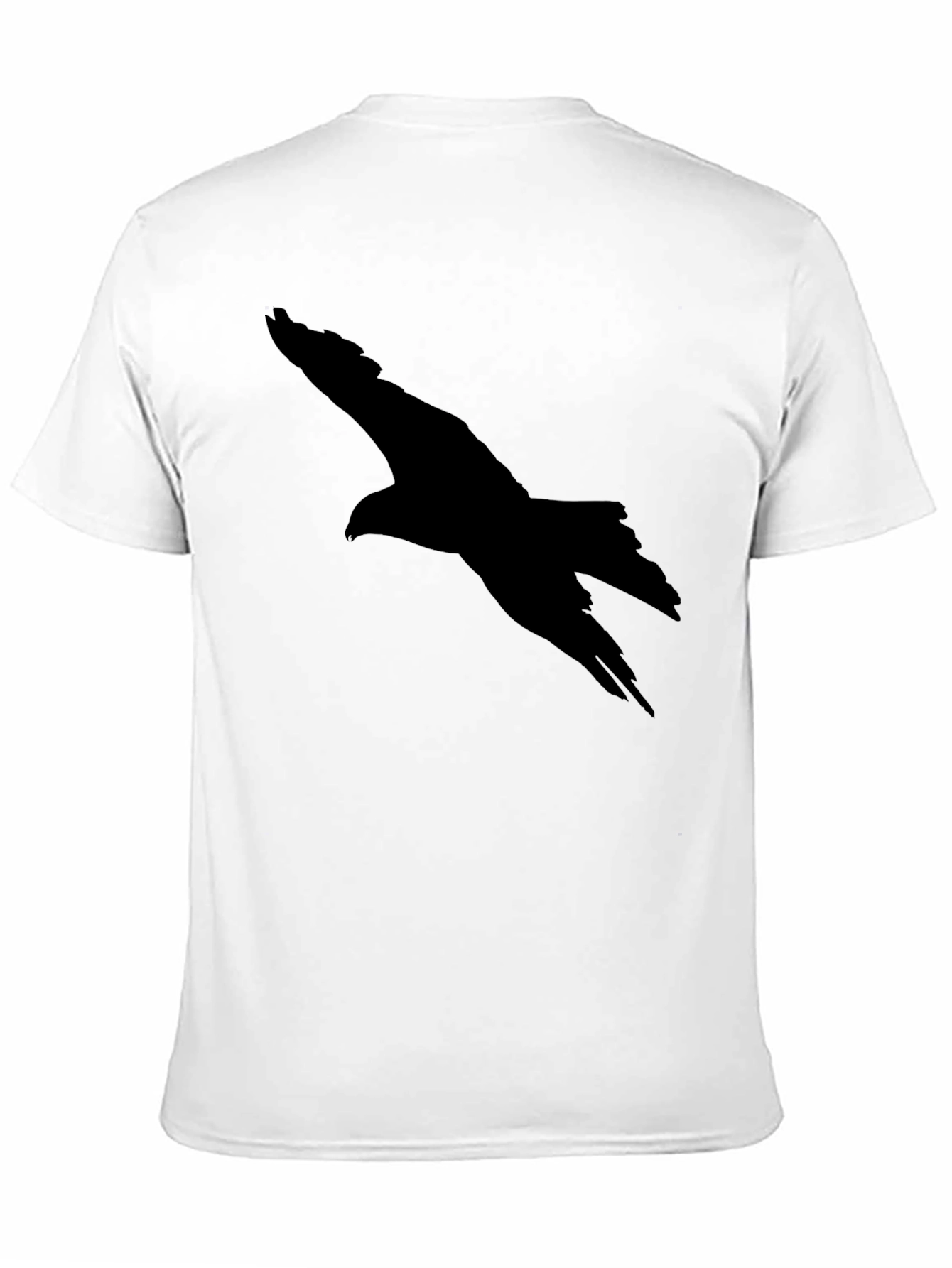 Mens Black Eagle Silhouette T-Shirt