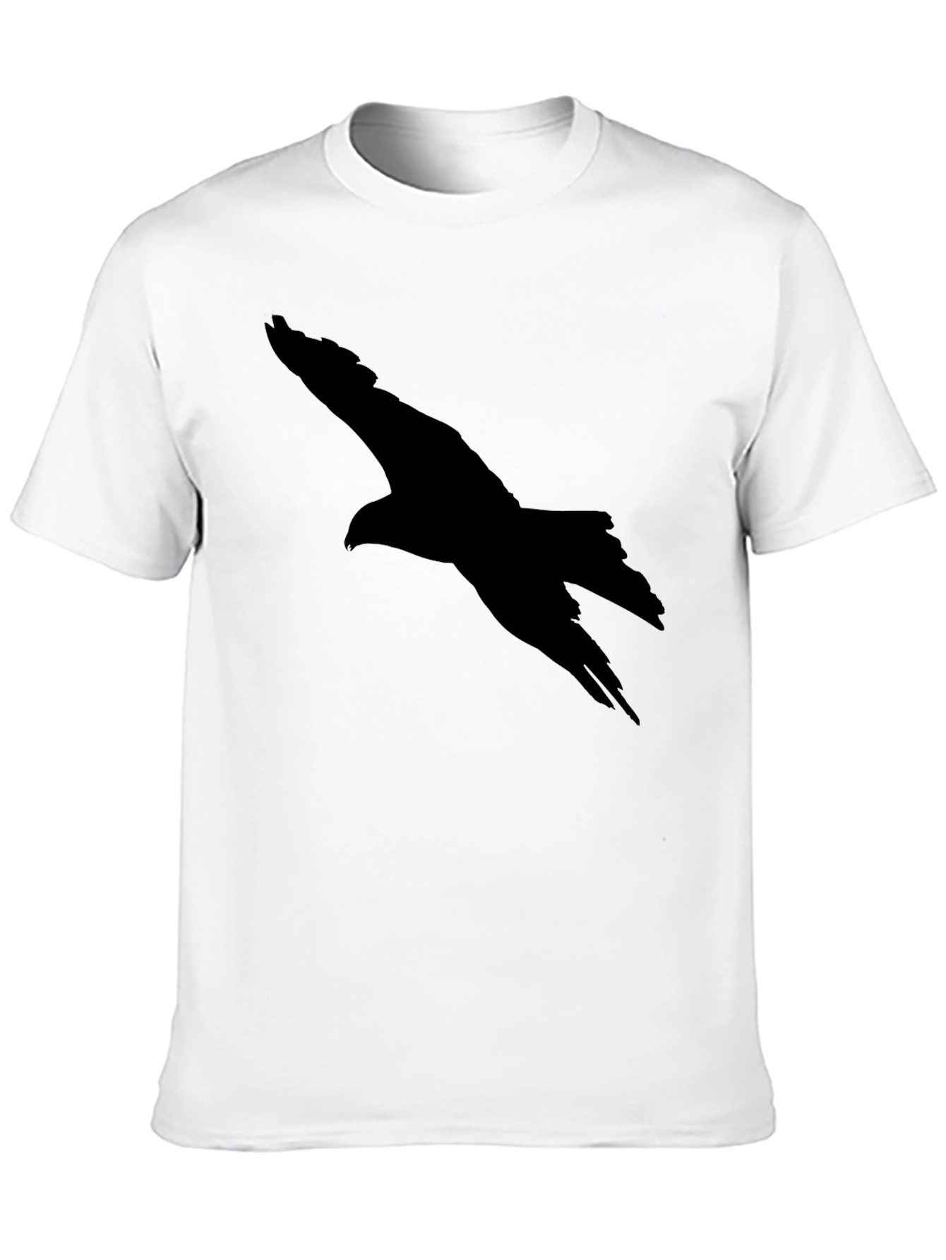 Mens Black Eagle Silhouette T-Shirt
