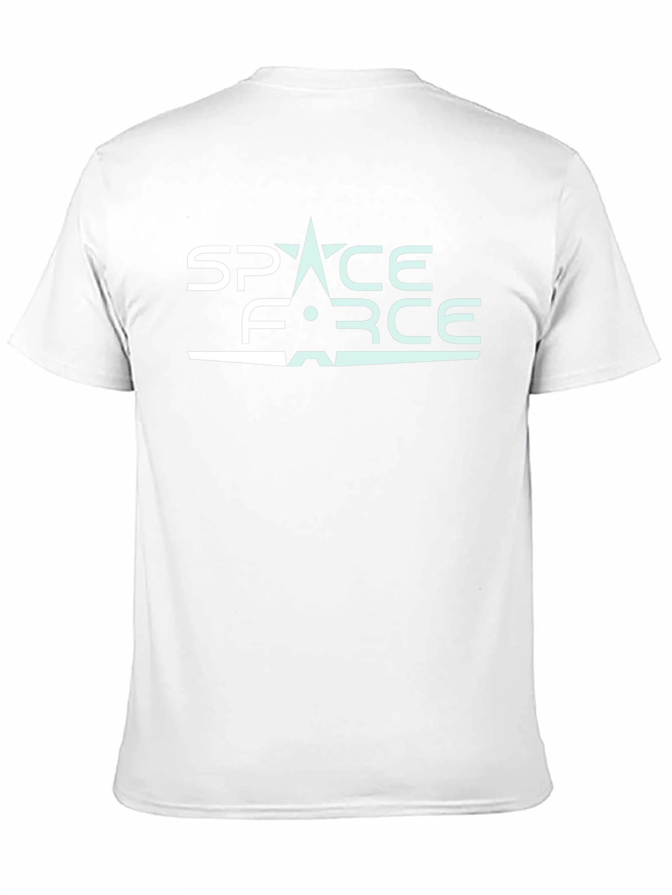 Space Force Graphic T-Shirt - Black Cotton Blend