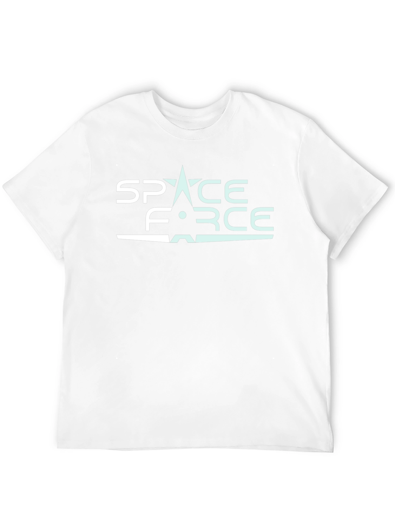 Space Force Graphic T-Shirt - Black Cotton Blend