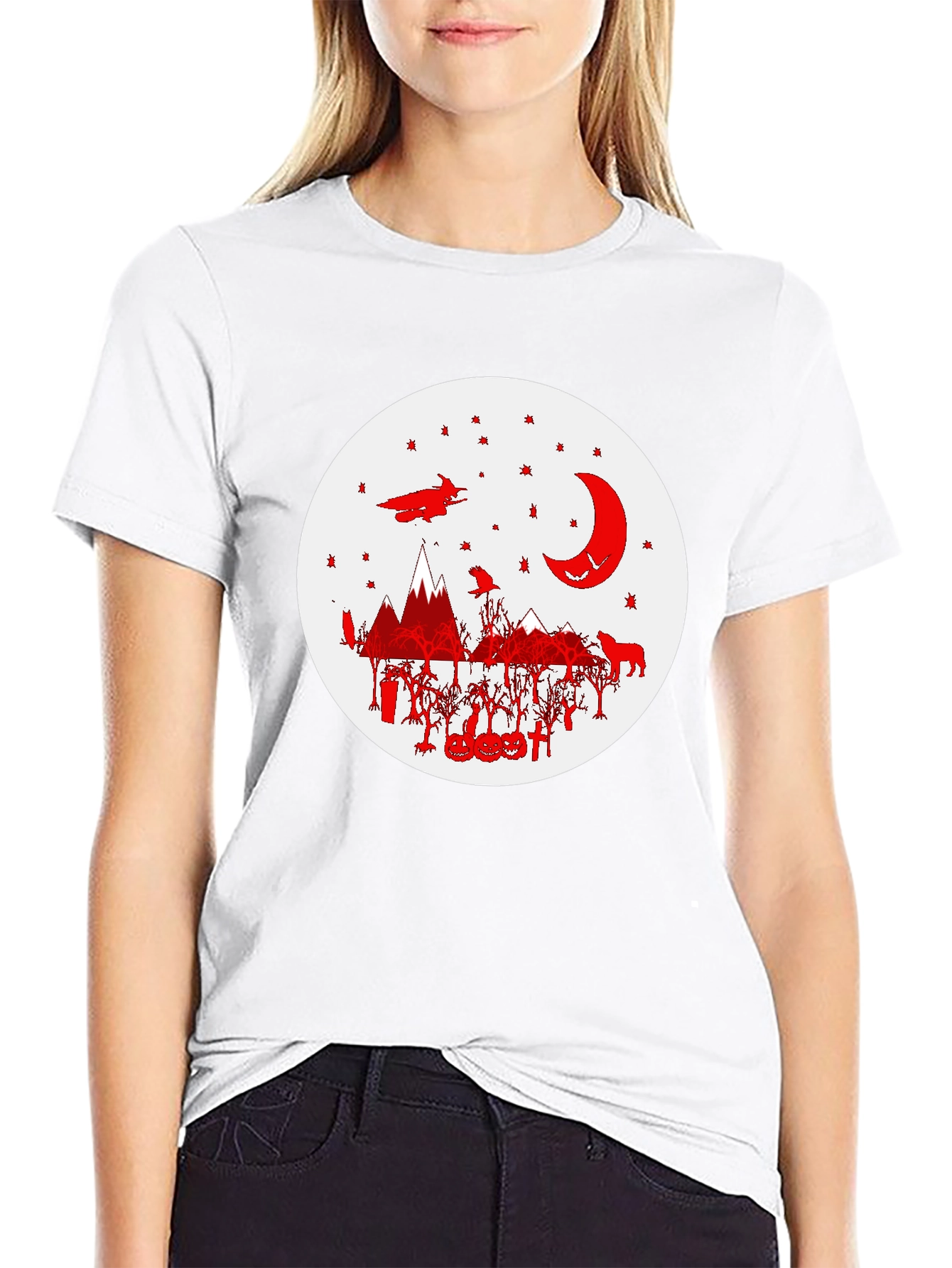 Halloween Graphic Tee - Witch Moon and More!