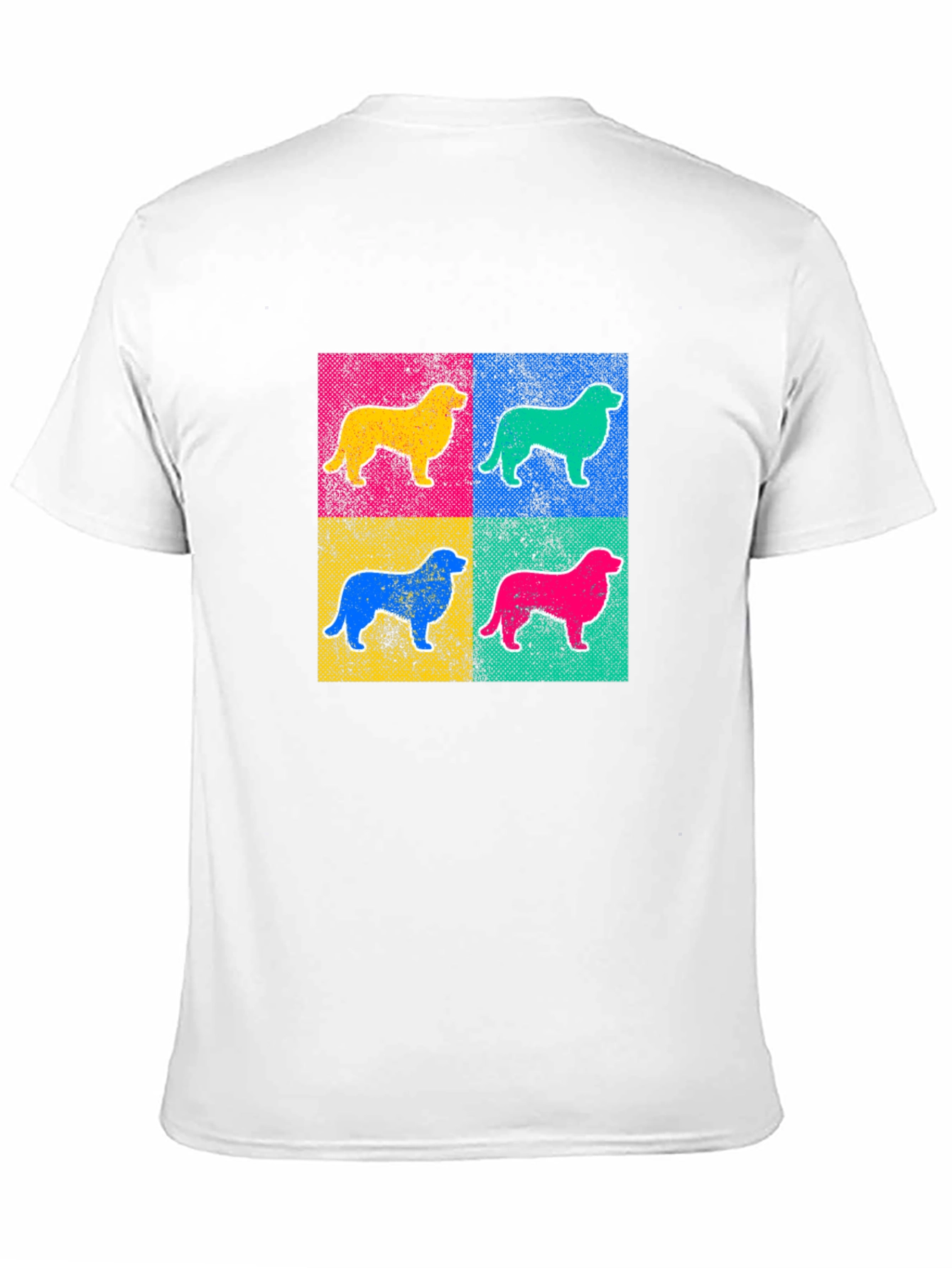 Pop Art Dog Graphic Tee - Black