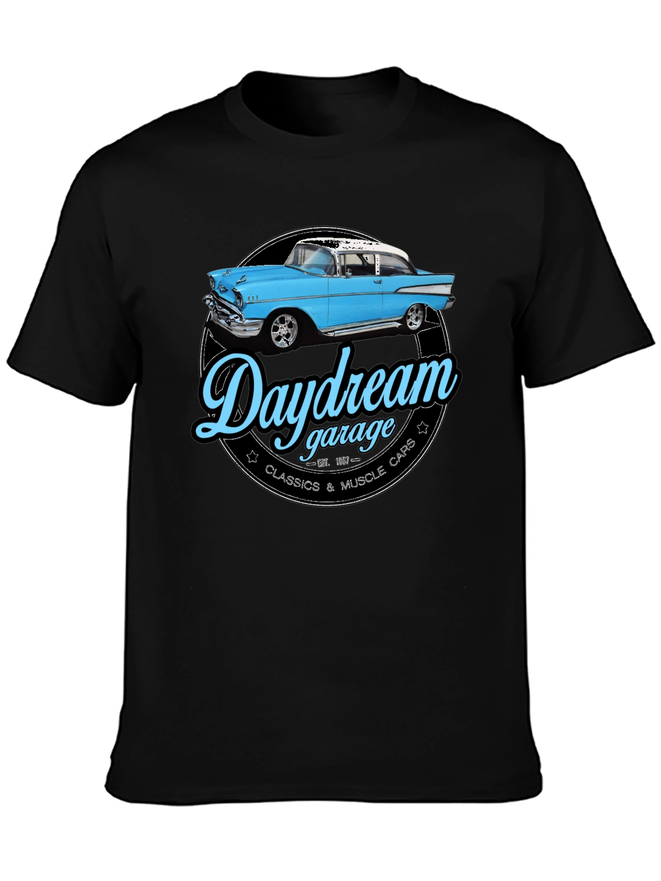 Daydream Garage T-Shirt - Classic Car Design