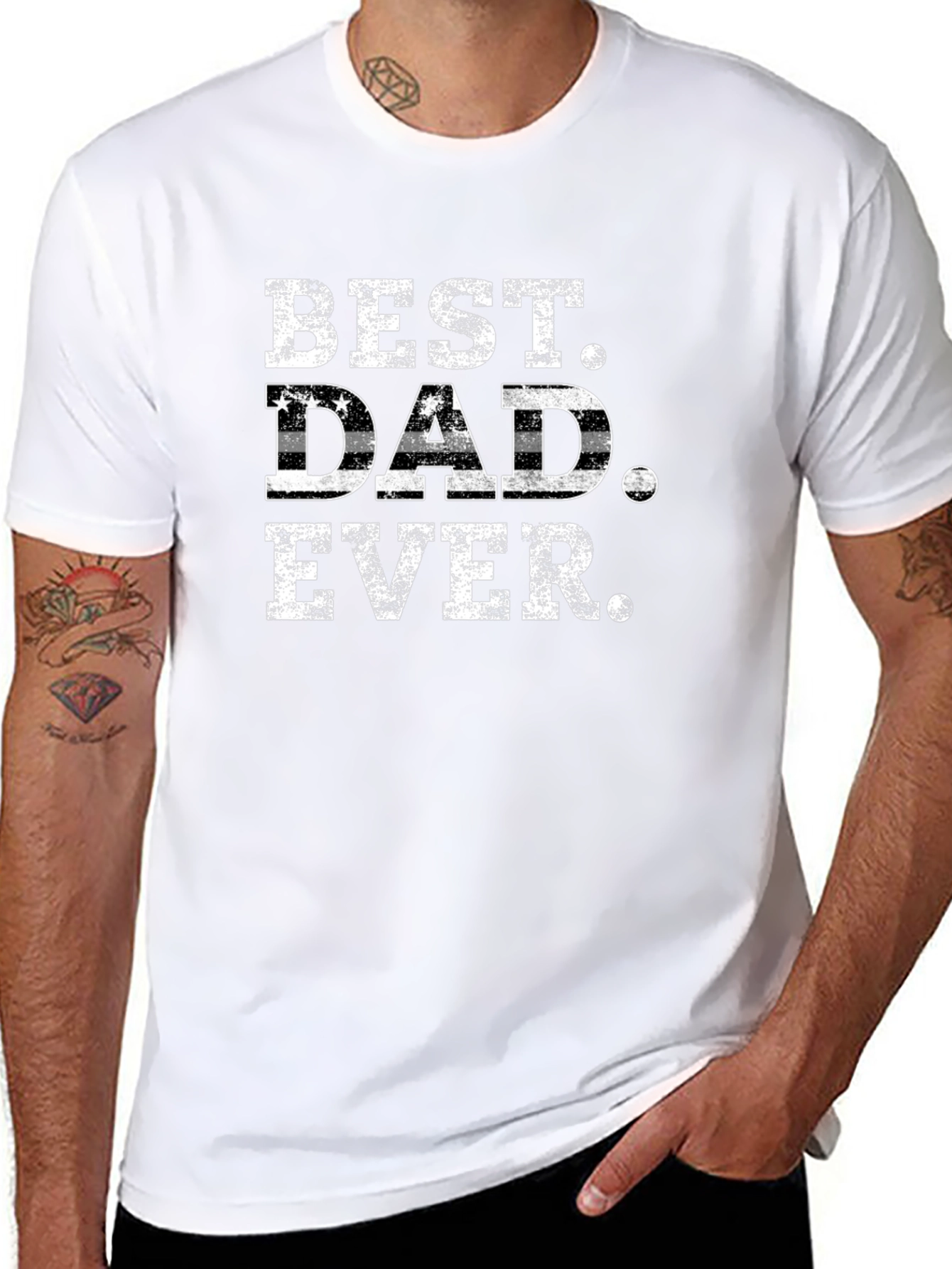 Best Dad Ever T-Shirt - Black