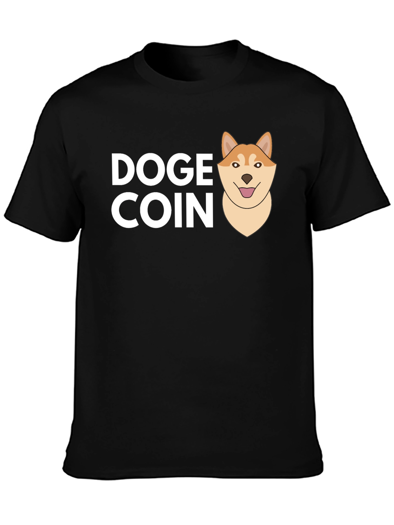 Doge Coin Black T-Shirt