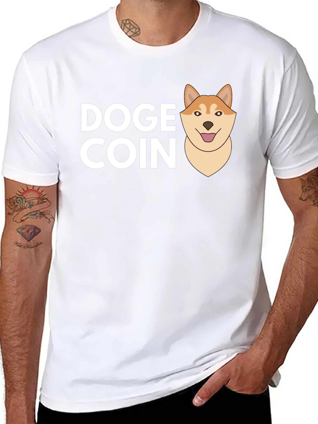 Doge Coin Black T-Shirt