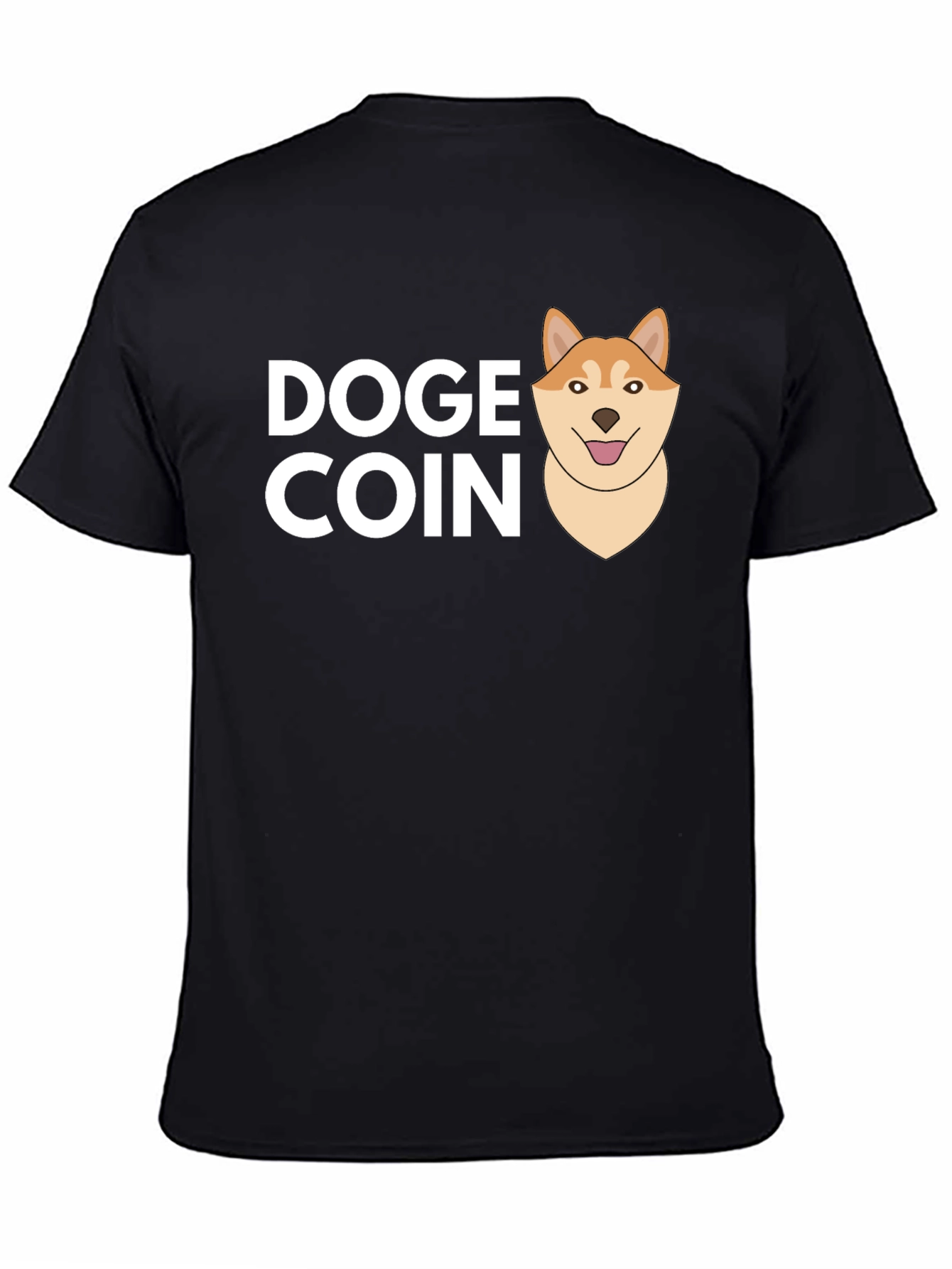 Doge Coin Black T-Shirt