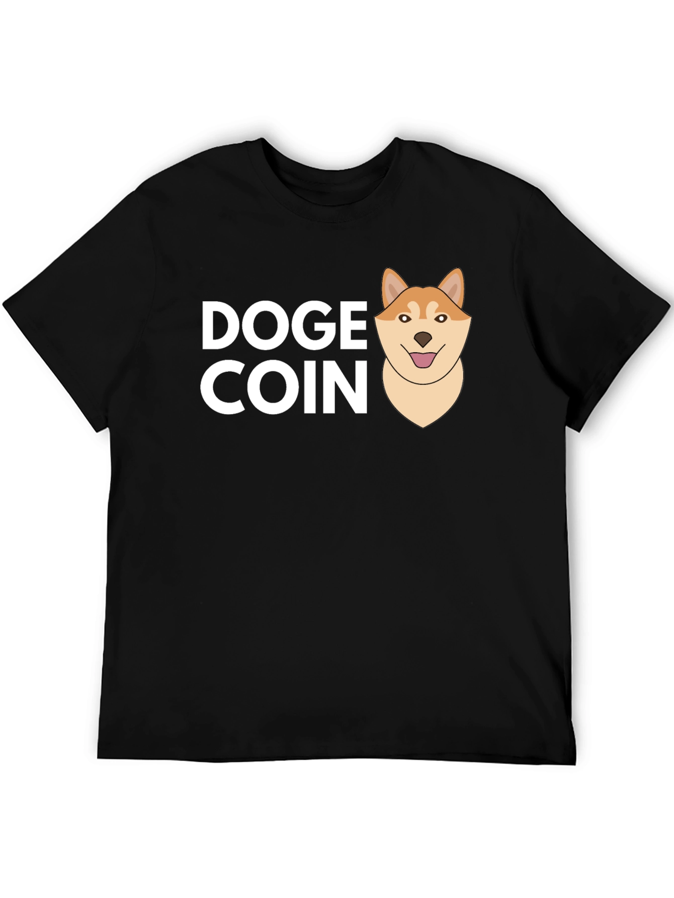 Doge Coin Black T-Shirt
