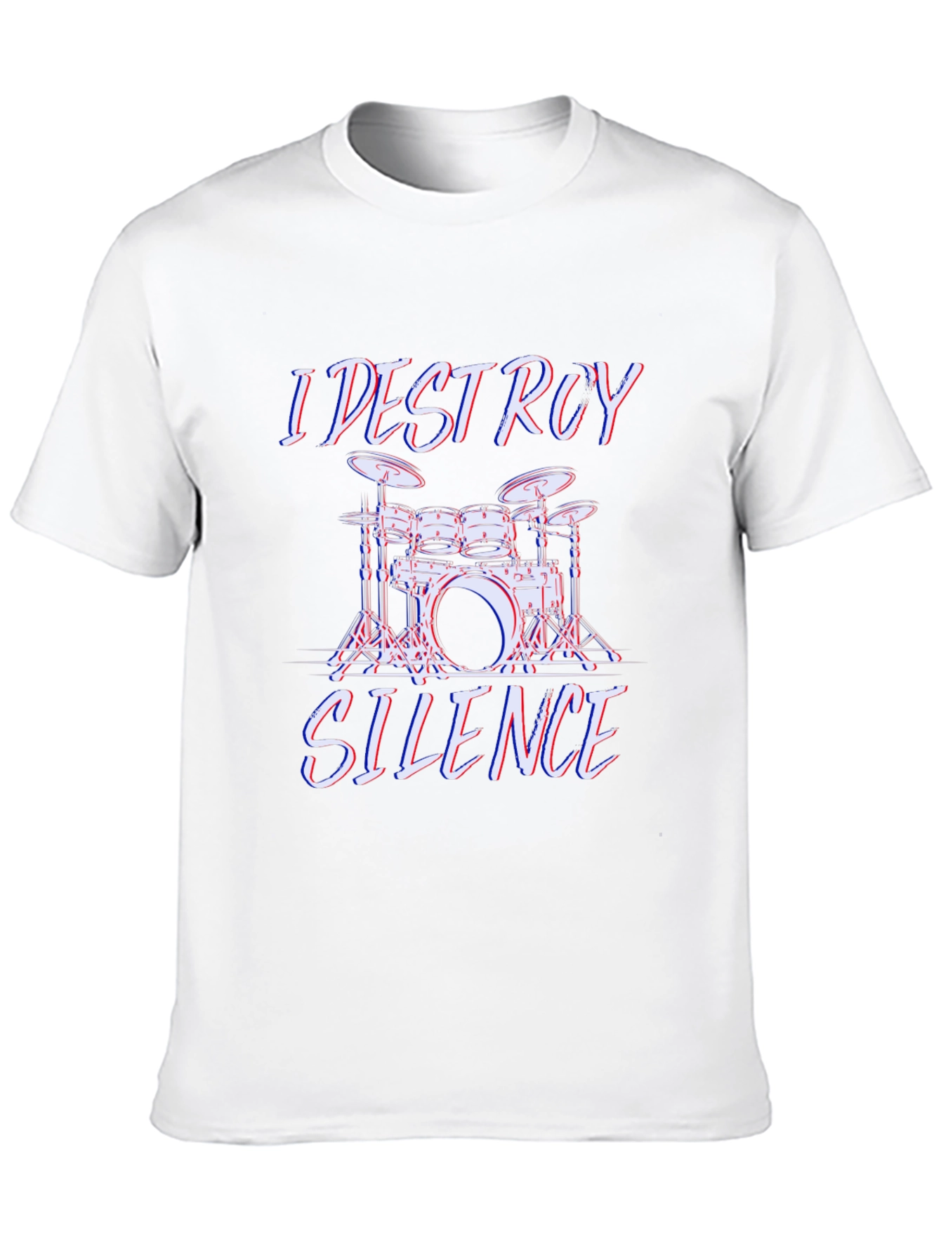 I Destroy Silence Drummer T-Shirt