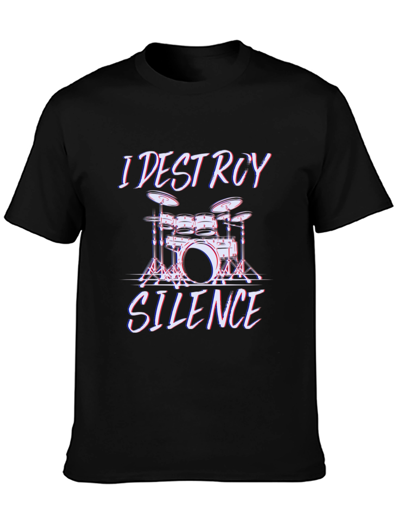 I Destroy Silence Drummer T-Shirt