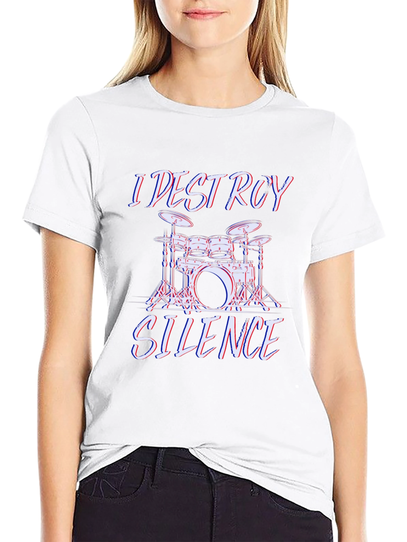 I Destroy Silence Drummer T-Shirt
