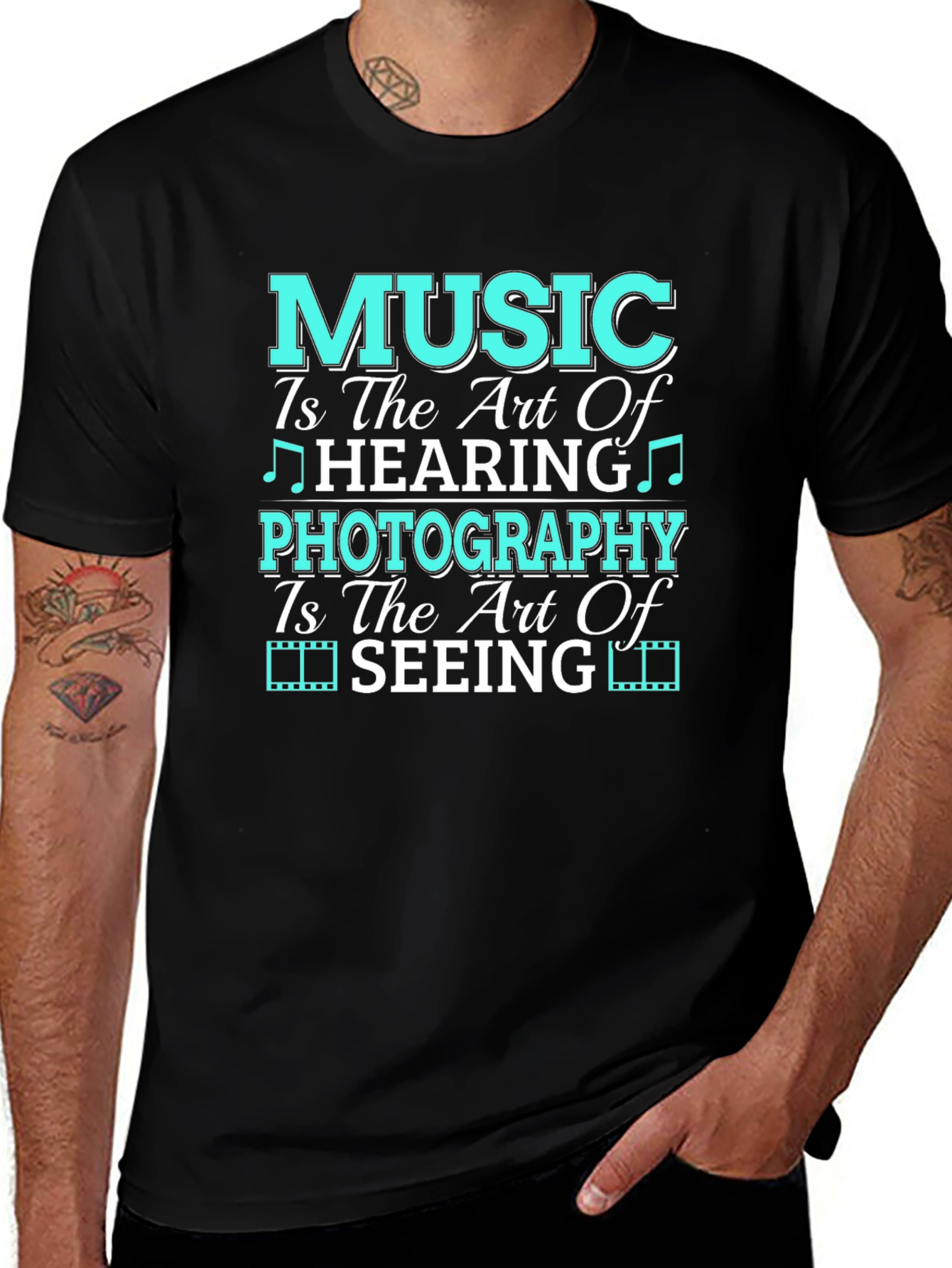 Music & Photography Art T-Shirt