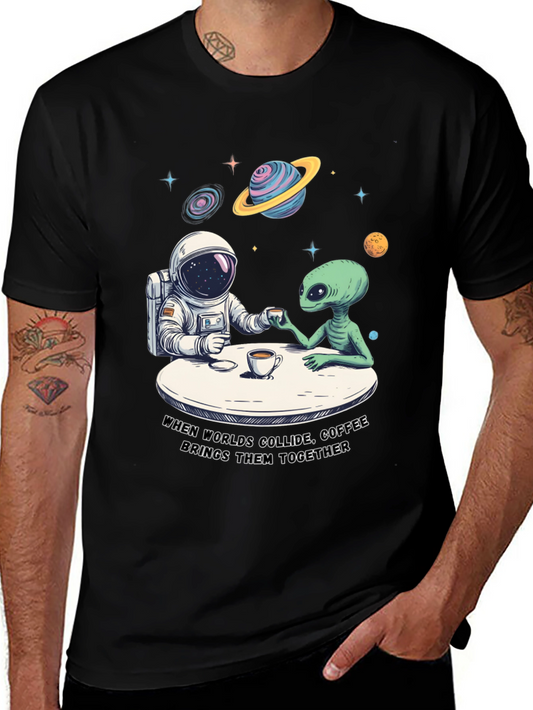 Worlds Collide Coffee T-Shirt