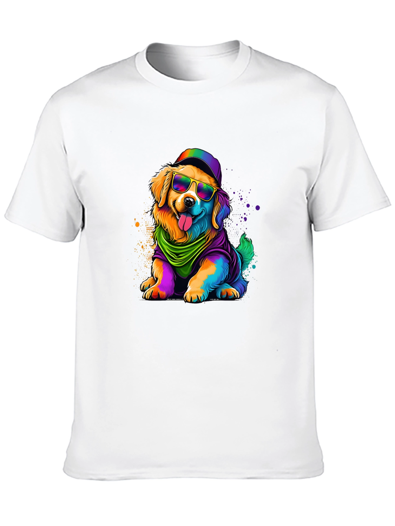 Rainbow Dog Graphic T-Shirt - Unisex