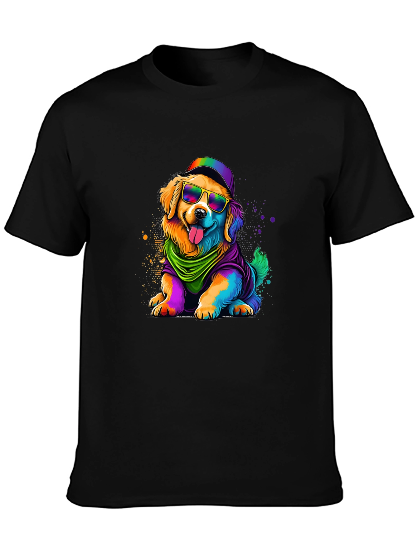 Rainbow Dog Graphic T-Shirt - Unisex
