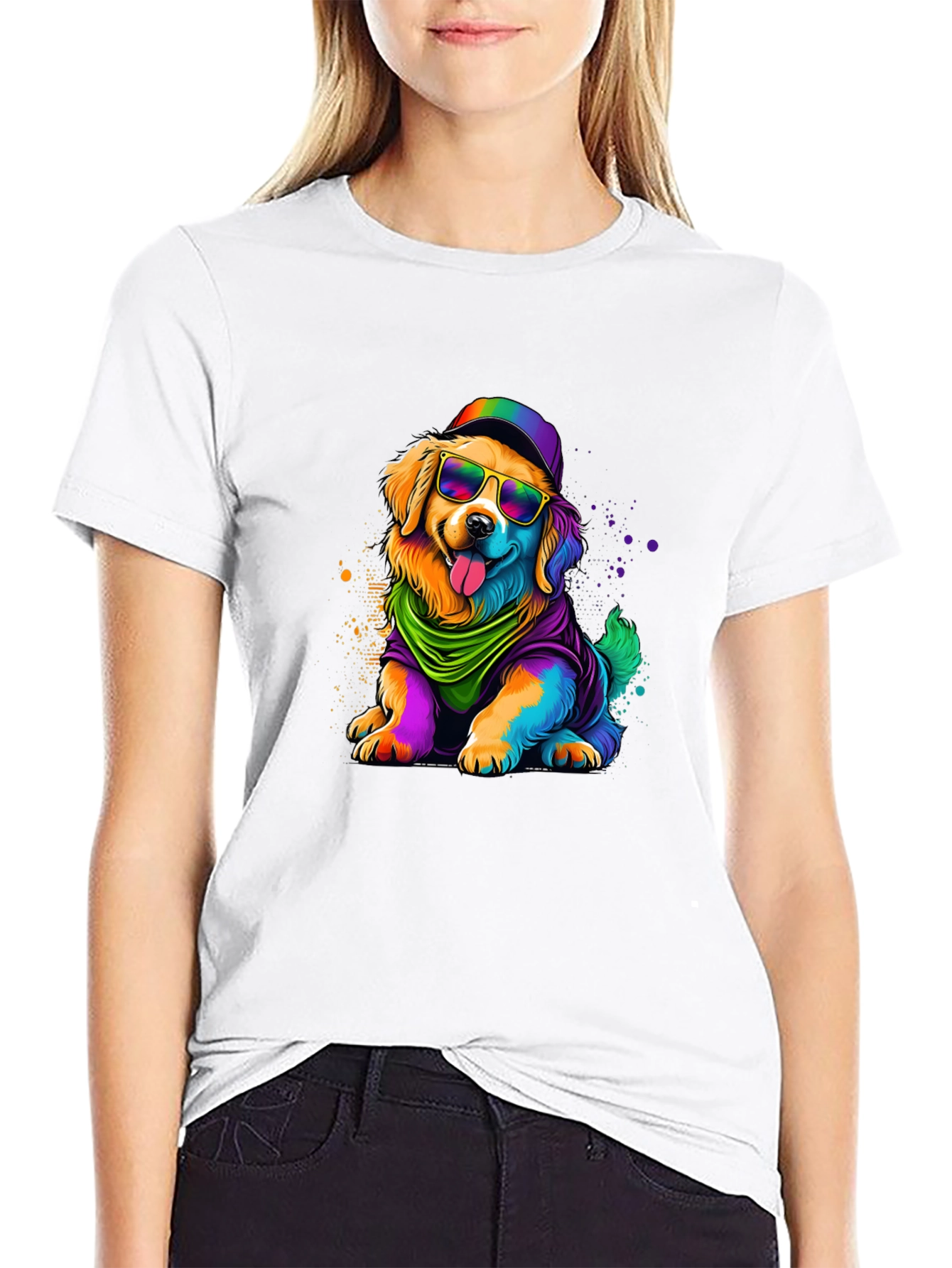 Rainbow Dog Graphic T-Shirt - Unisex