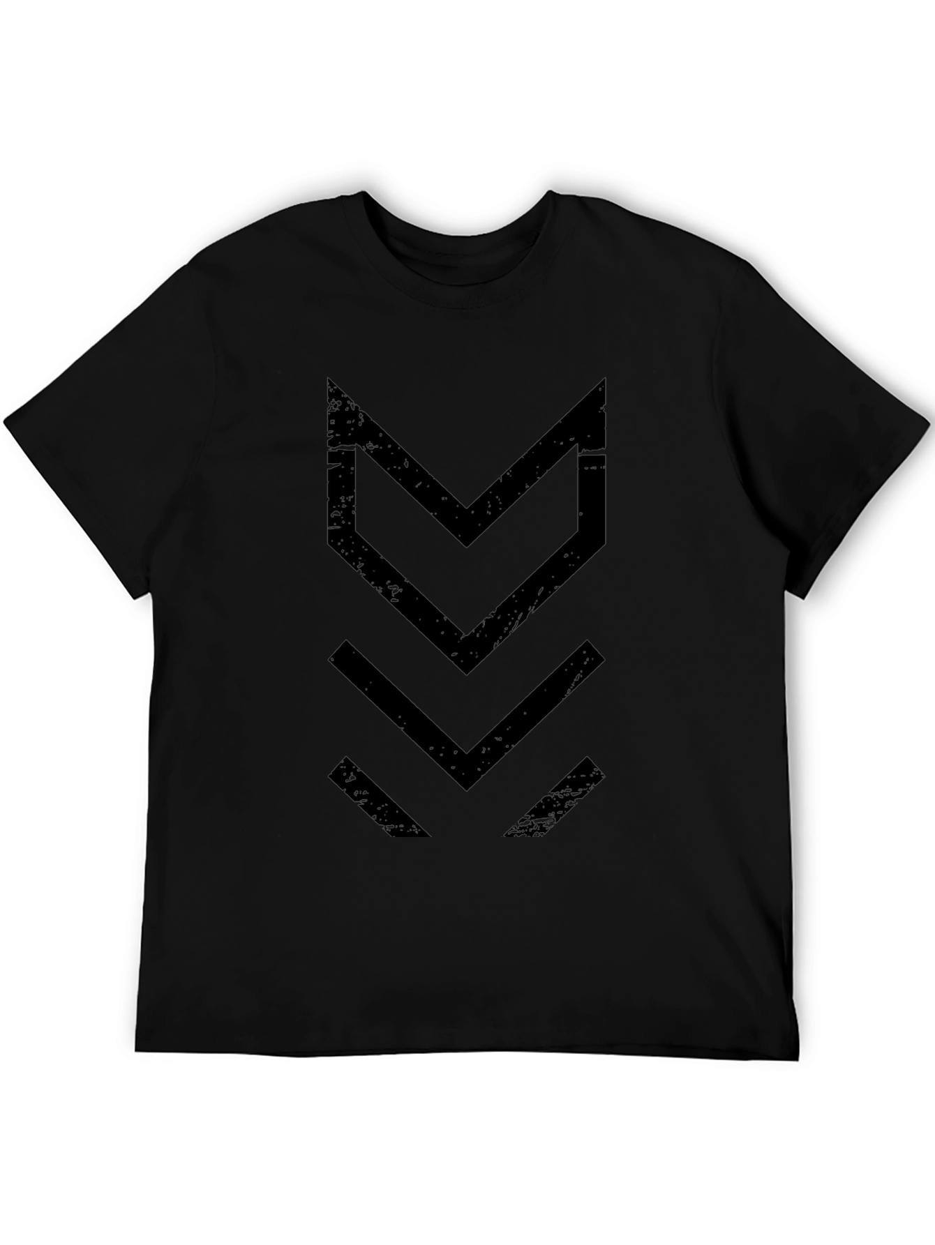 Mens Black Arrow Graphic T-Shirt