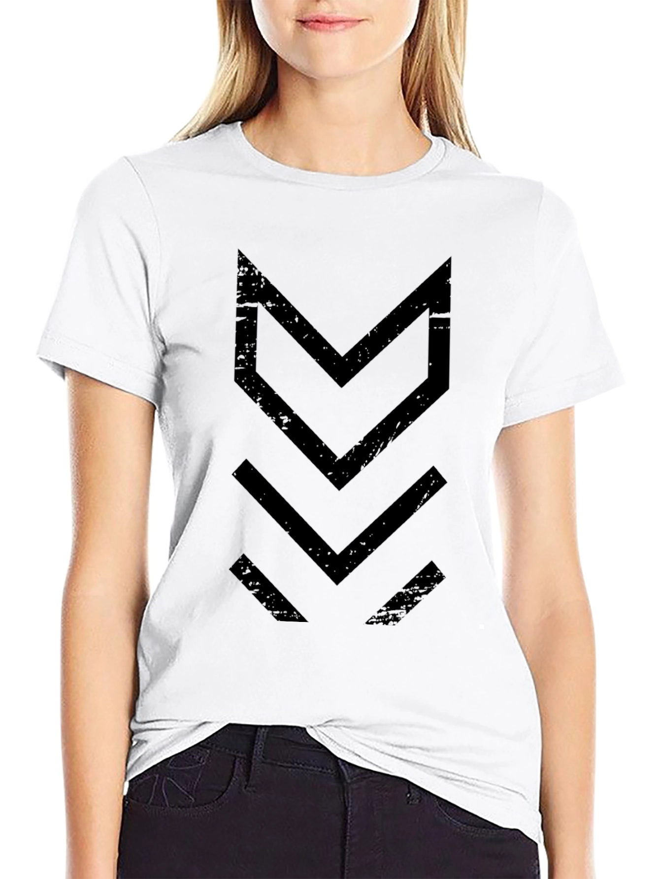 Mens Black Arrow Graphic T-Shirt
