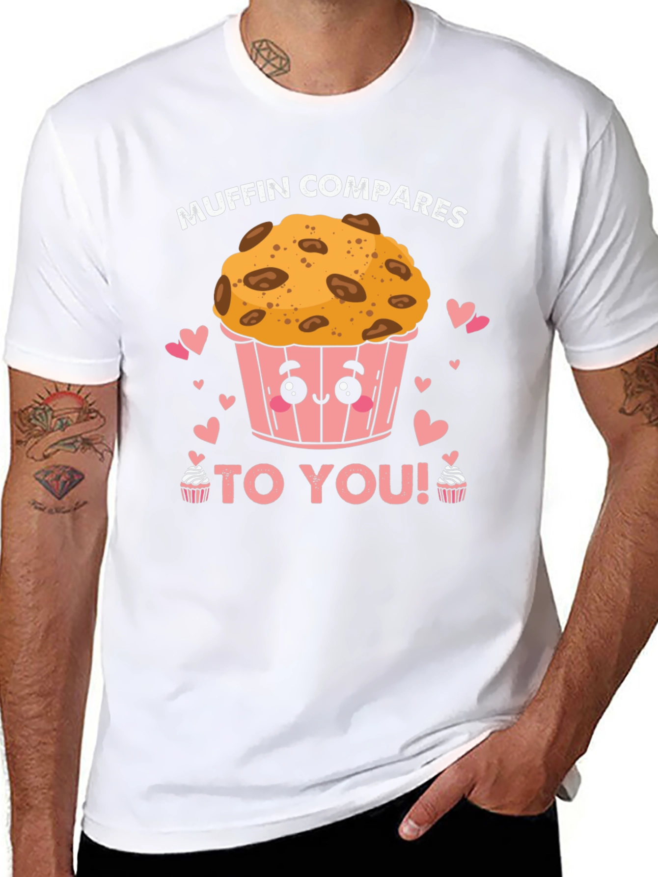Muffin Compares to You! Black Graphic Tee
