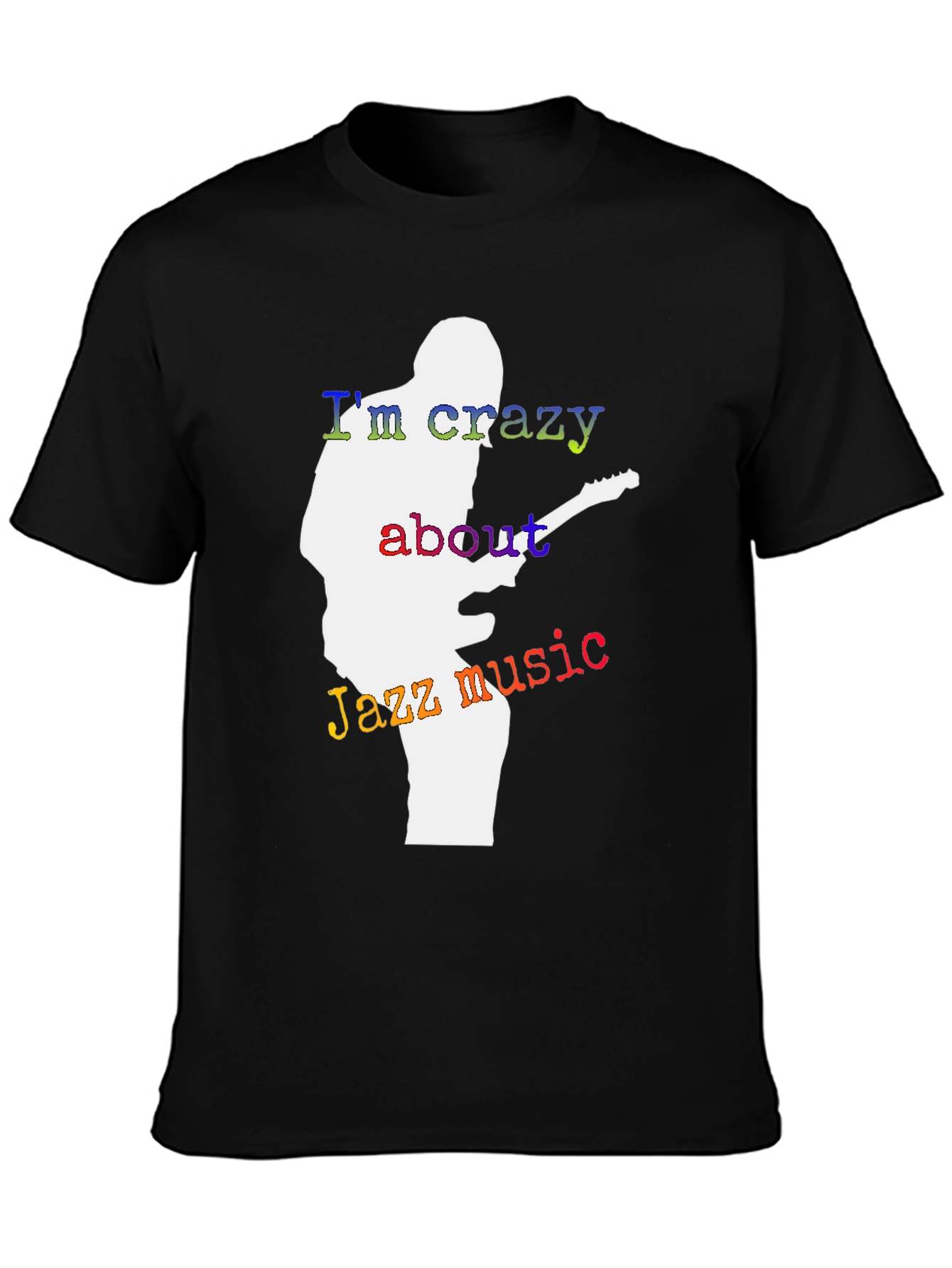 Jazz Music Lover T-Shirt - Guitar Player Silhouette Tee