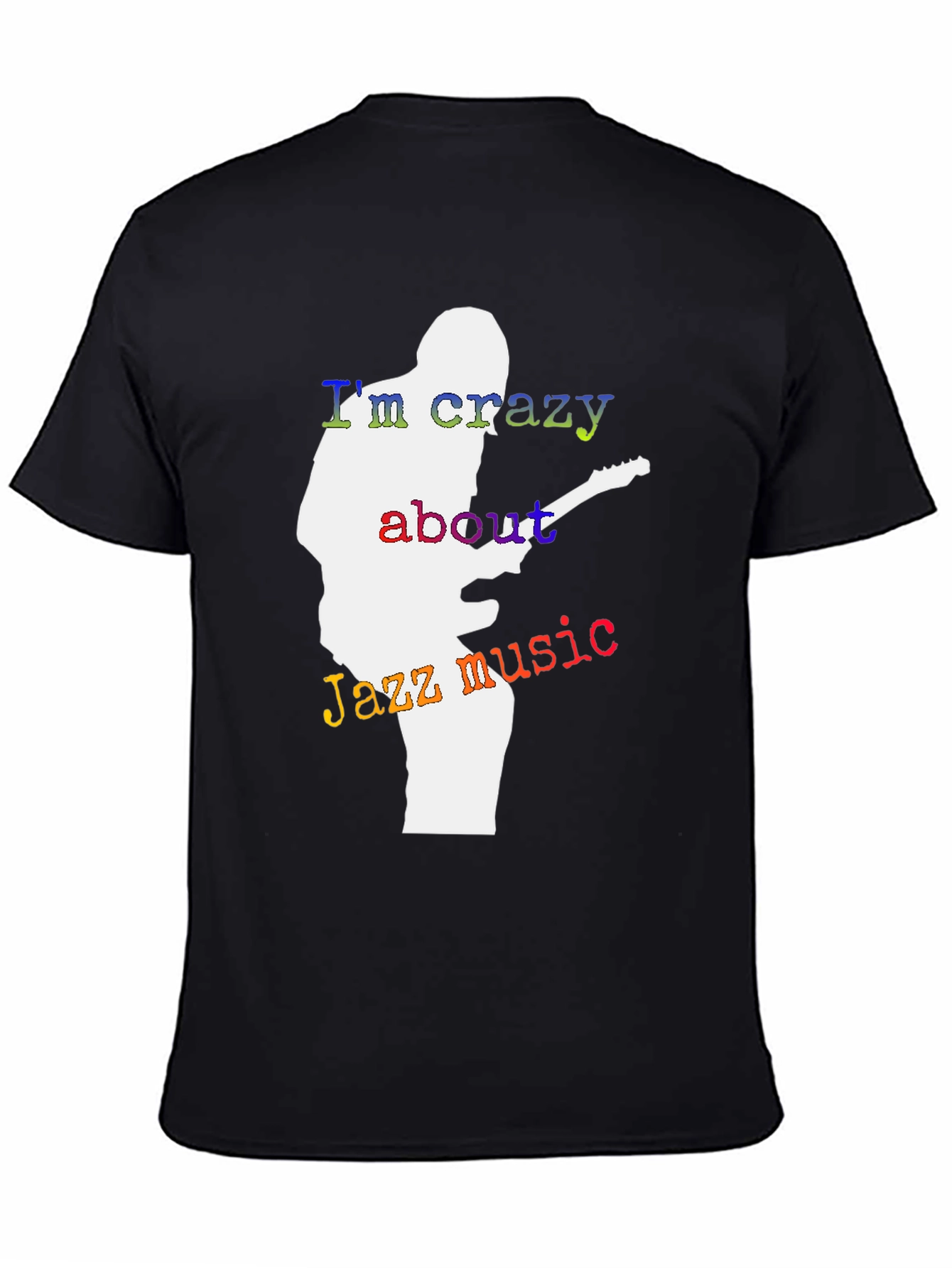 Jazz Music Lover T-Shirt - Guitar Player Silhouette Tee
