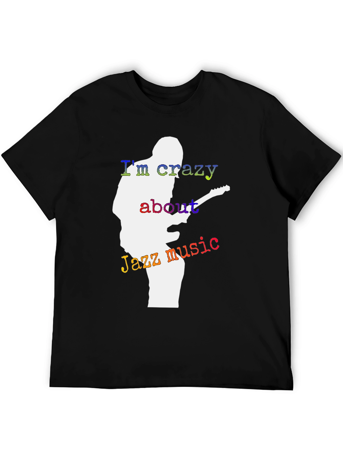 Jazz Music Lover T-Shirt - Guitar Player Silhouette Tee