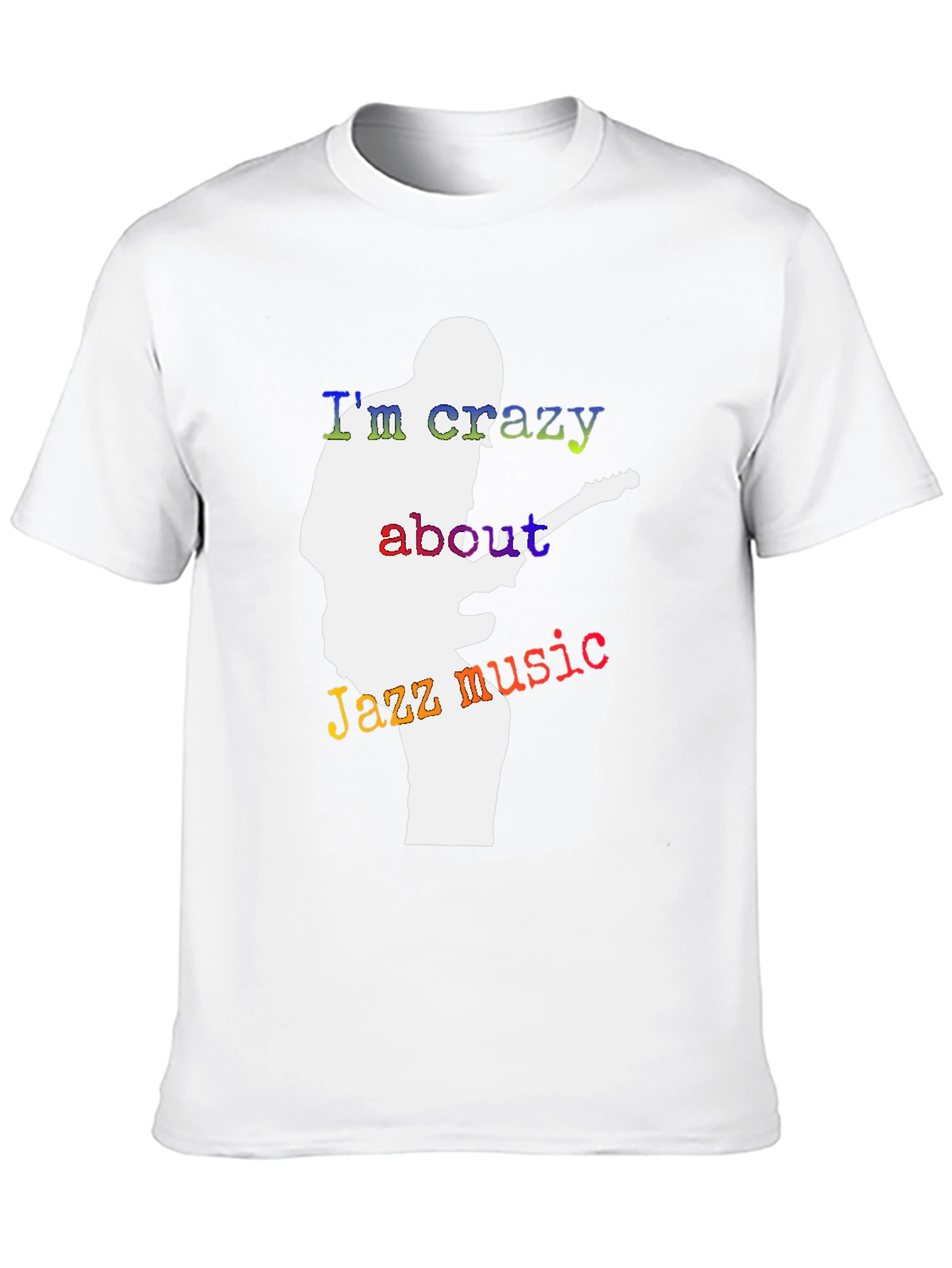 Jazz Music Lover T-Shirt - Guitar Player Silhouette Tee