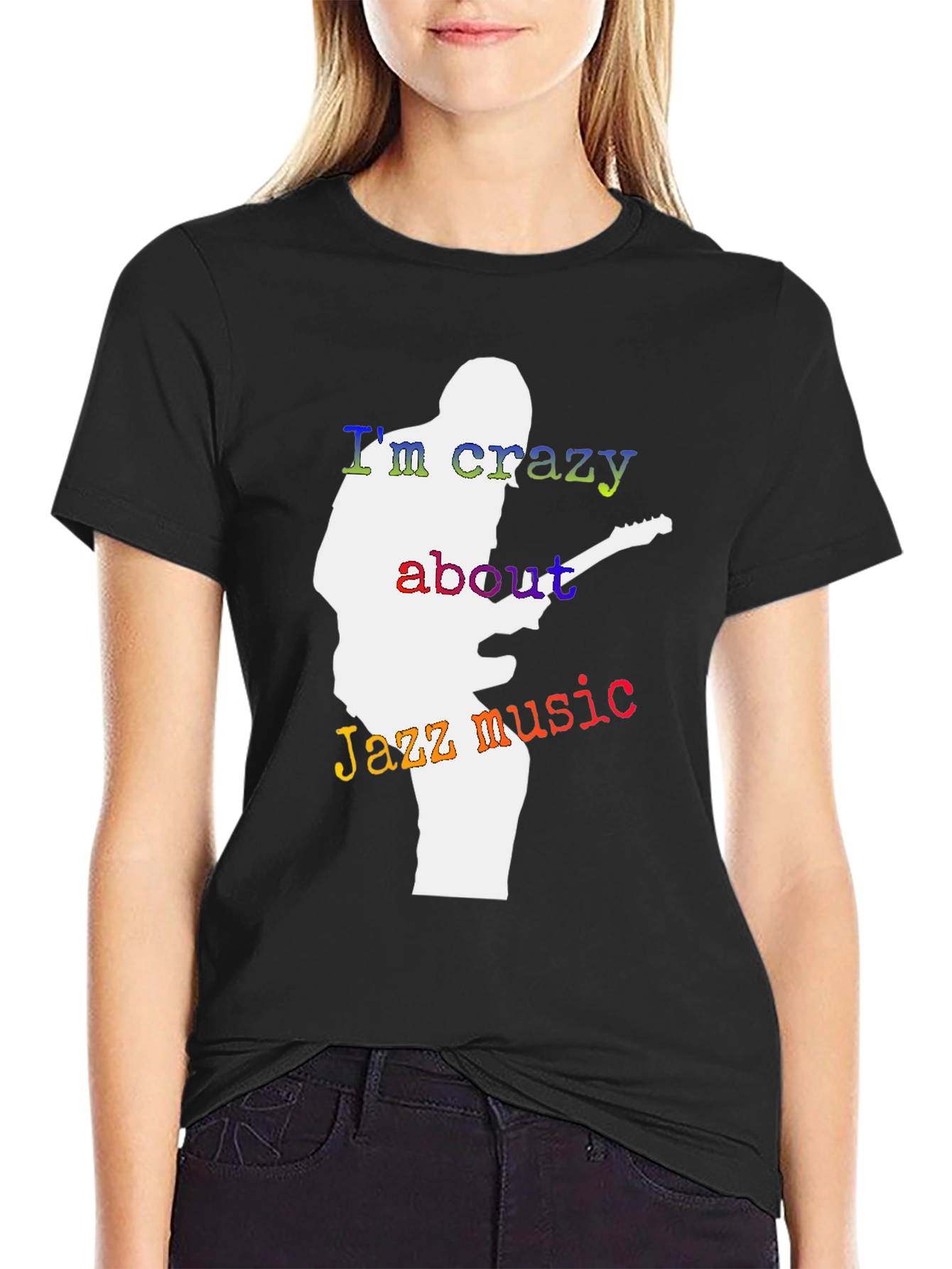 Jazz Music Lover T-Shirt - Guitar Player Silhouette Tee