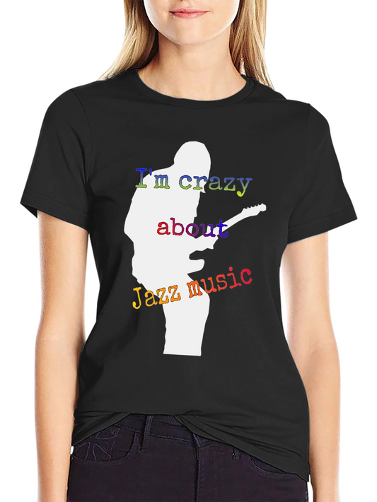 Jazz Music Lover T-Shirt - Guitar Player Silhouette Tee