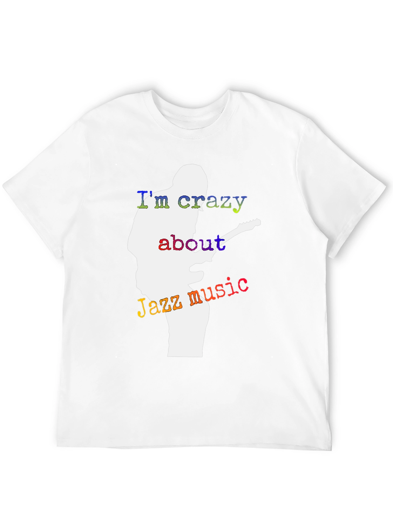Jazz Music Lover T-Shirt - Guitar Player Silhouette Tee