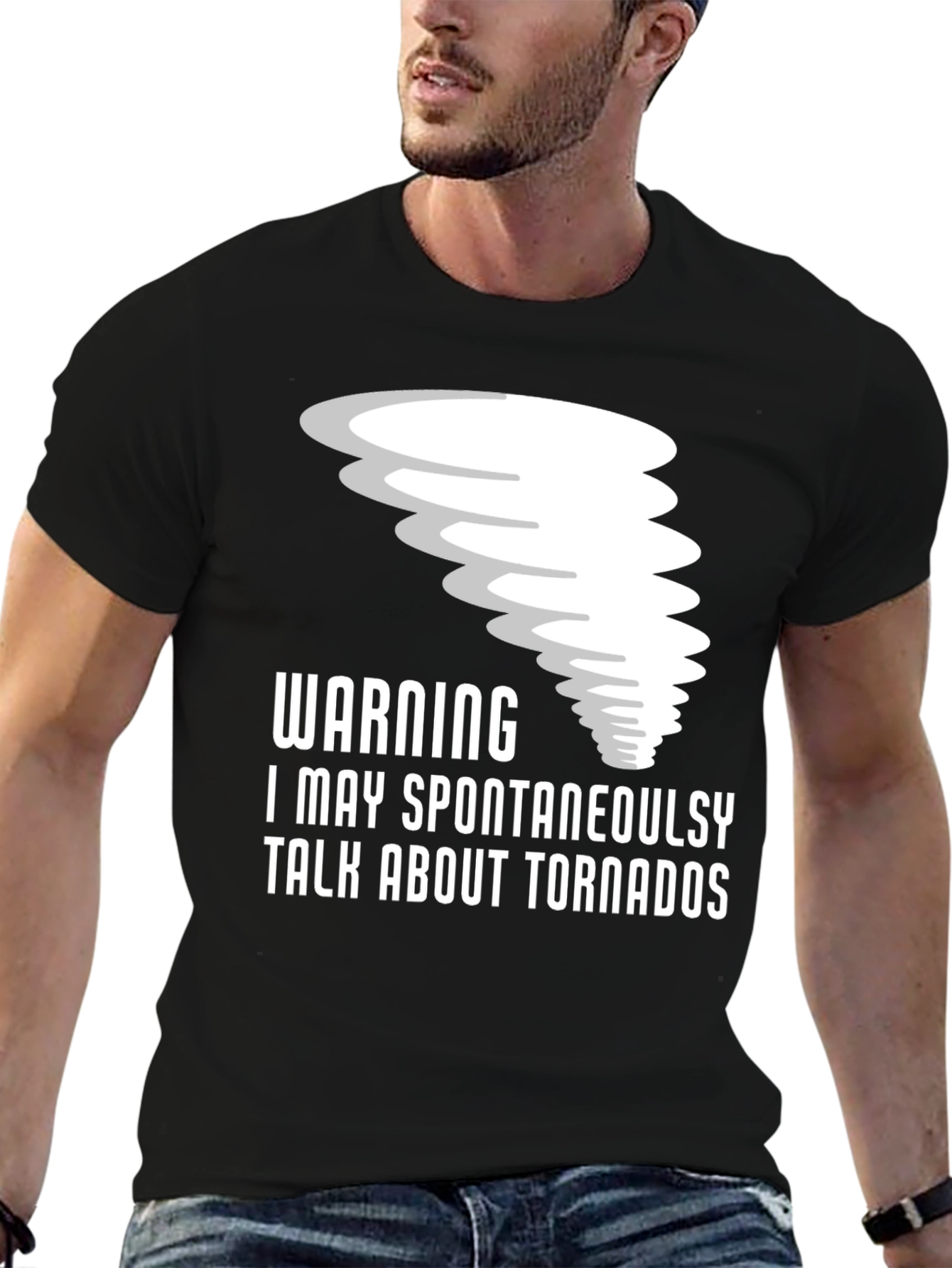 Tornado Enthusiast T-Shirt: Warning Spontaneous Talk!